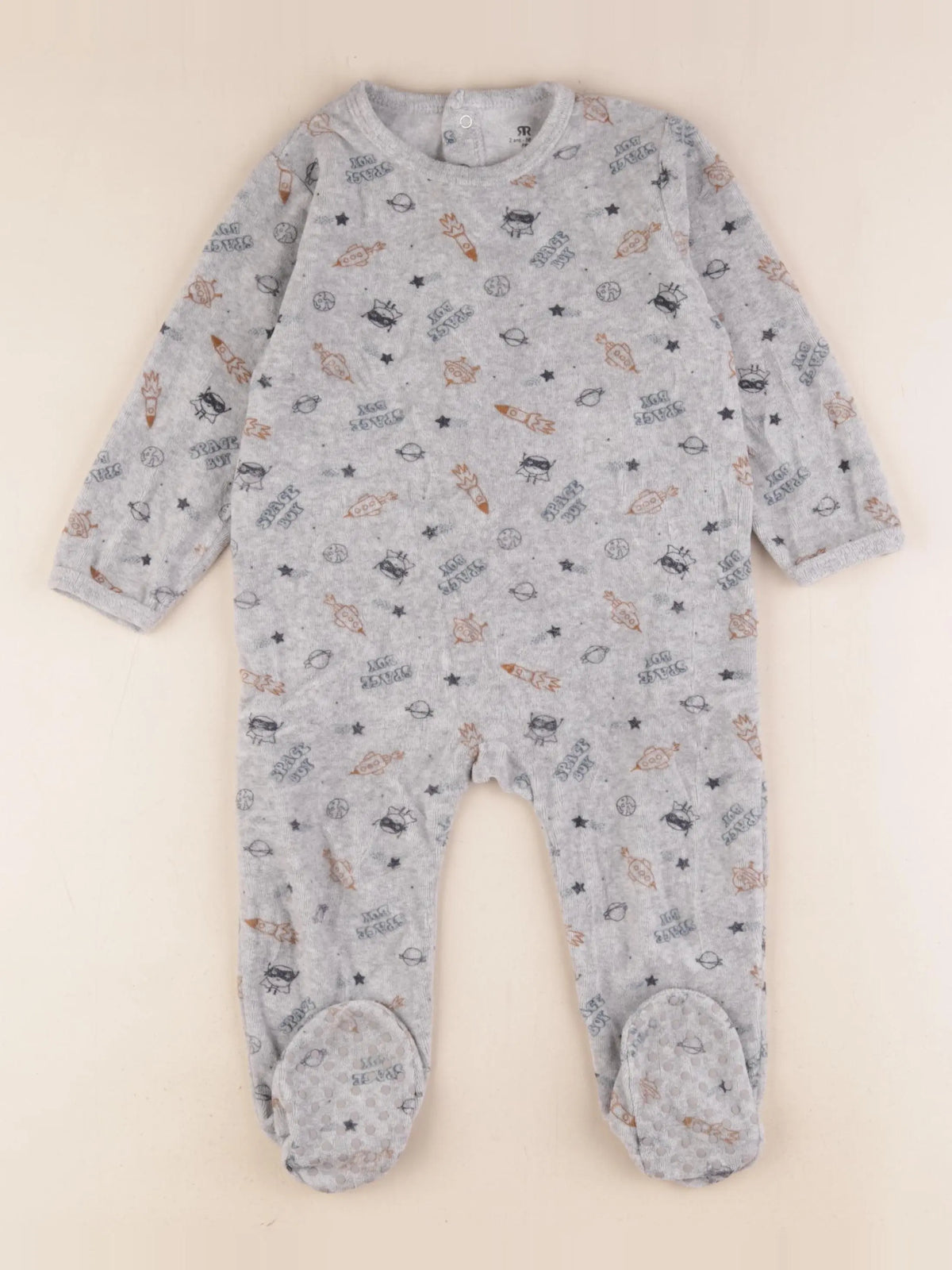 La Redoute - pyjama velours gris - 2 ans