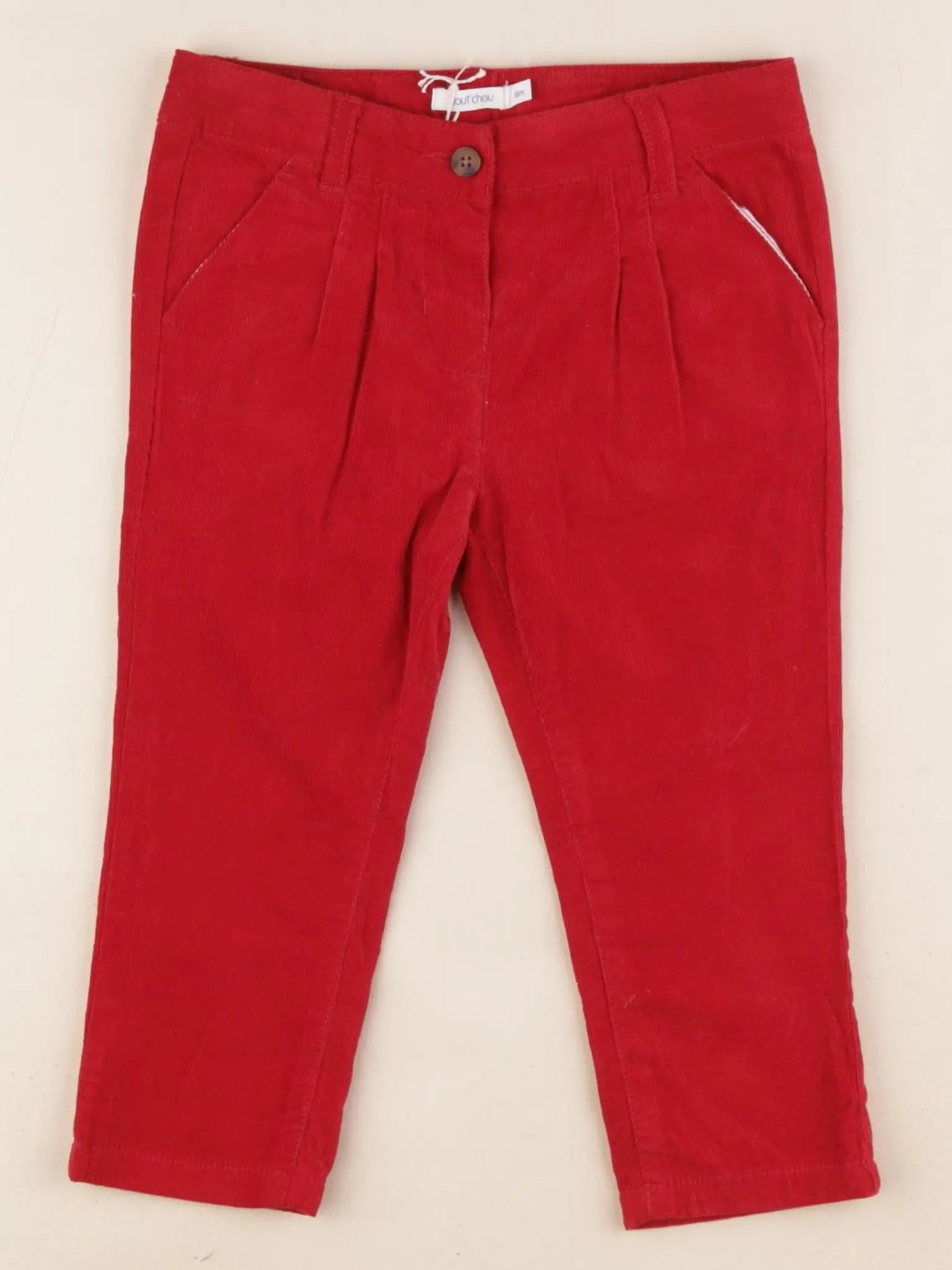 Boutchou - pantalon rouge - 18 mois