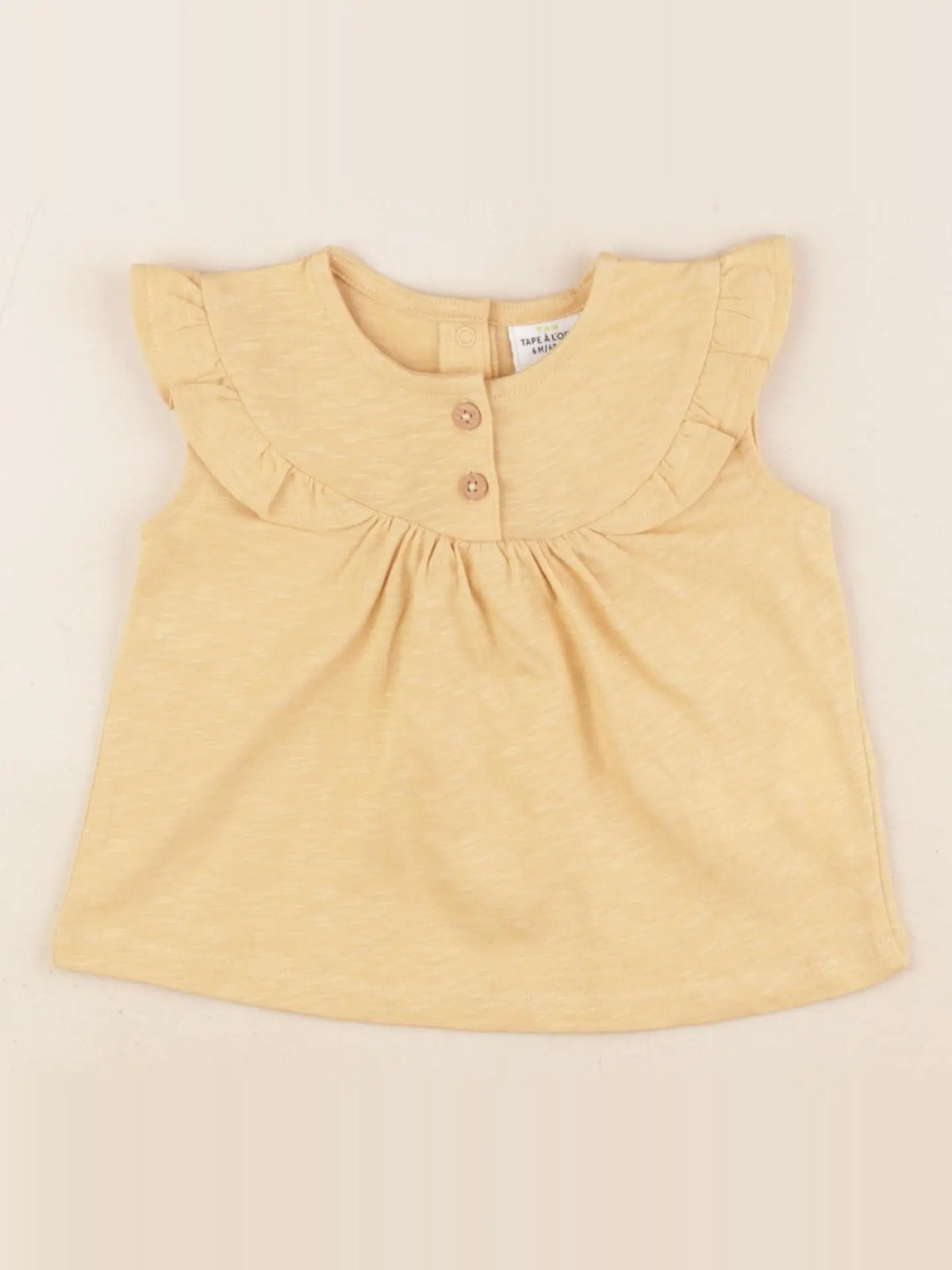 Tape à l'oeil - tee-shirt jaune - 6 mois