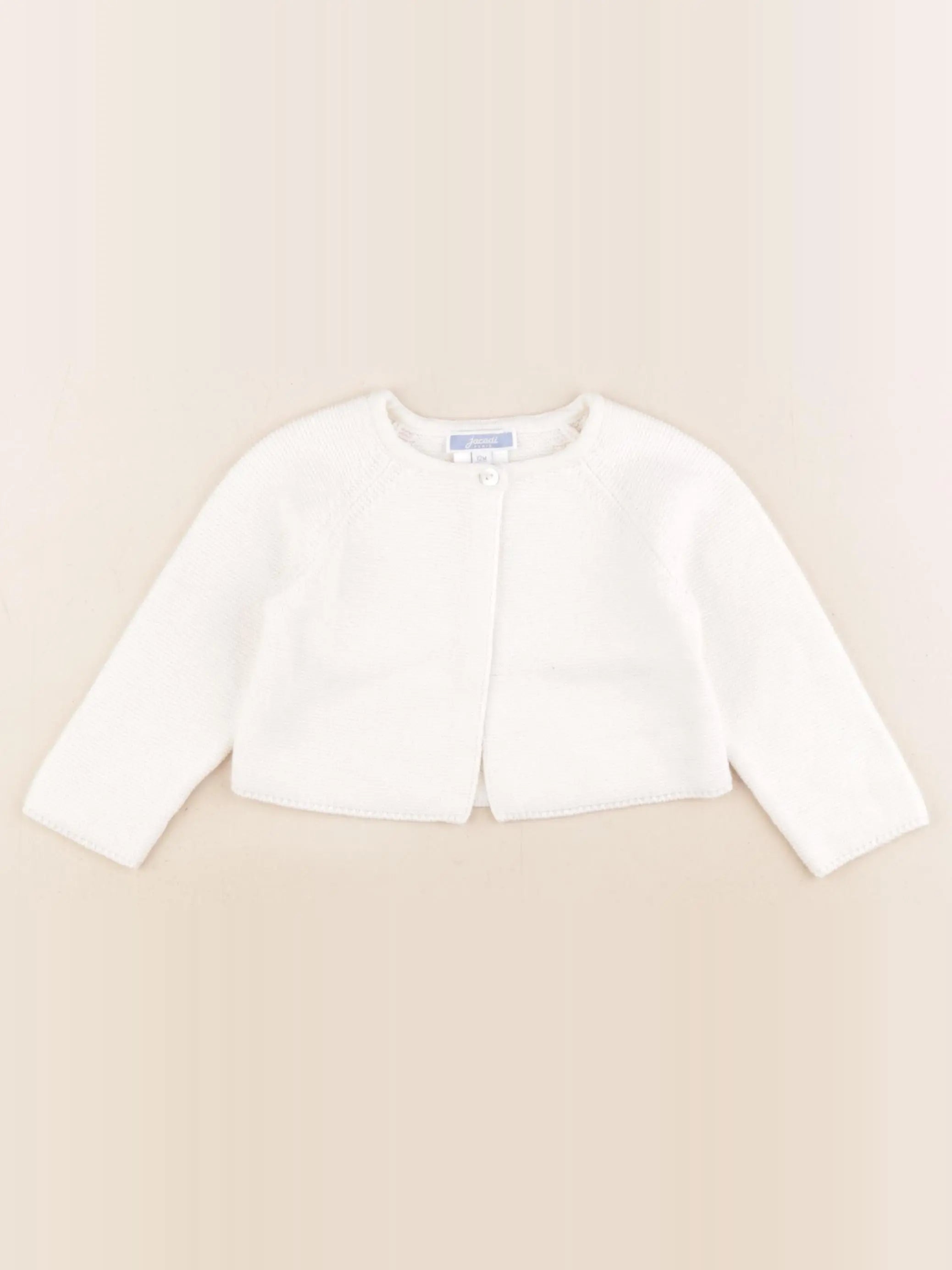 Jacadi - gilet beige - 12 mois