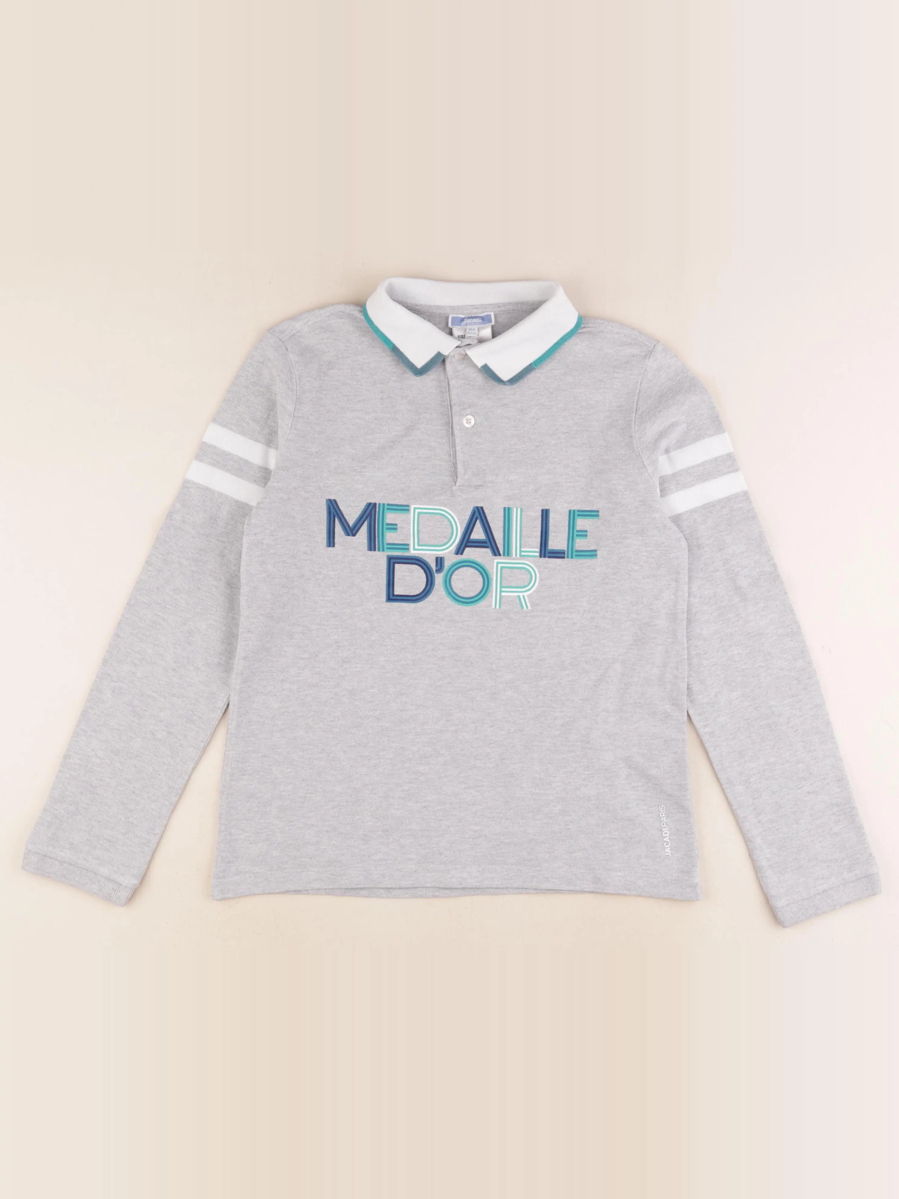 Jacadi - polo gris - 10 ans