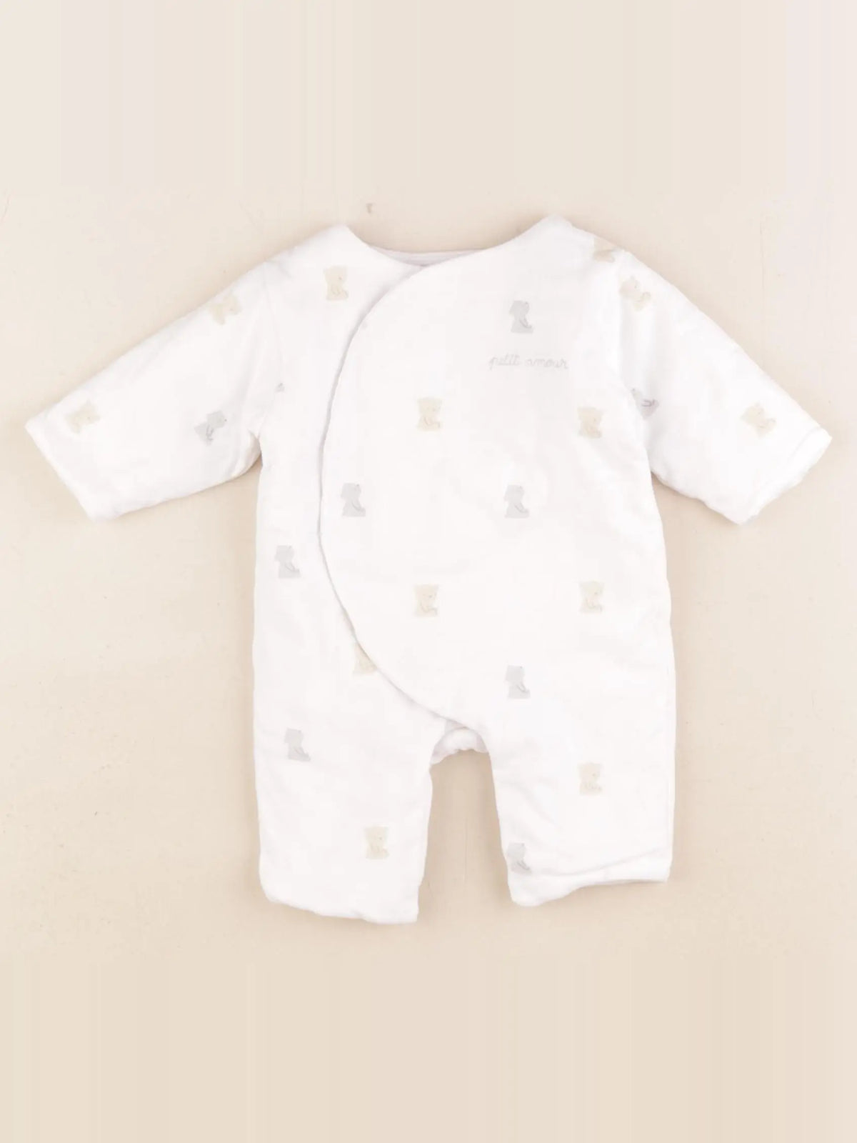 Jacadi - pyjama coton blanc - 0 mois