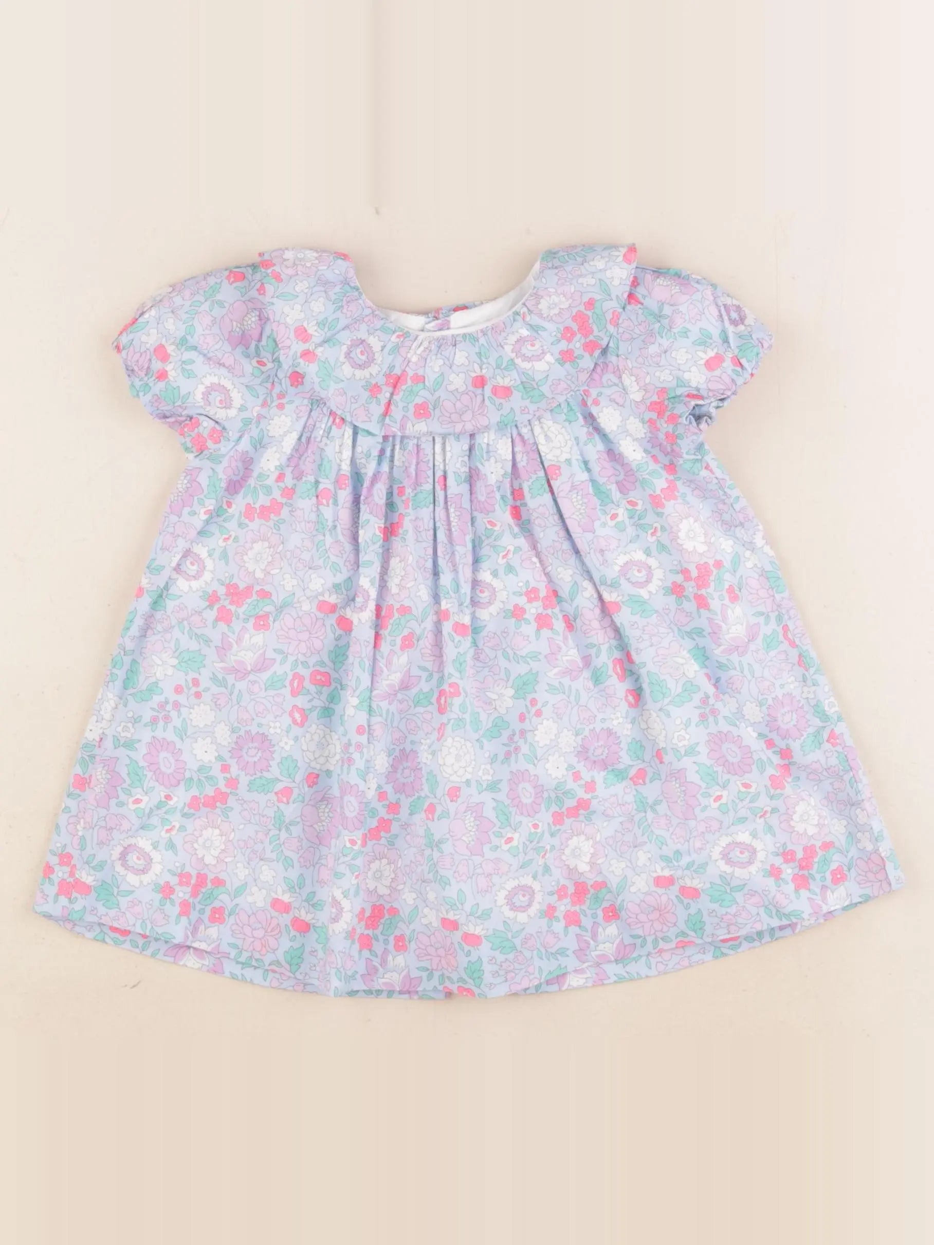 Jacadi - robe liberty multicolore - 6 mois