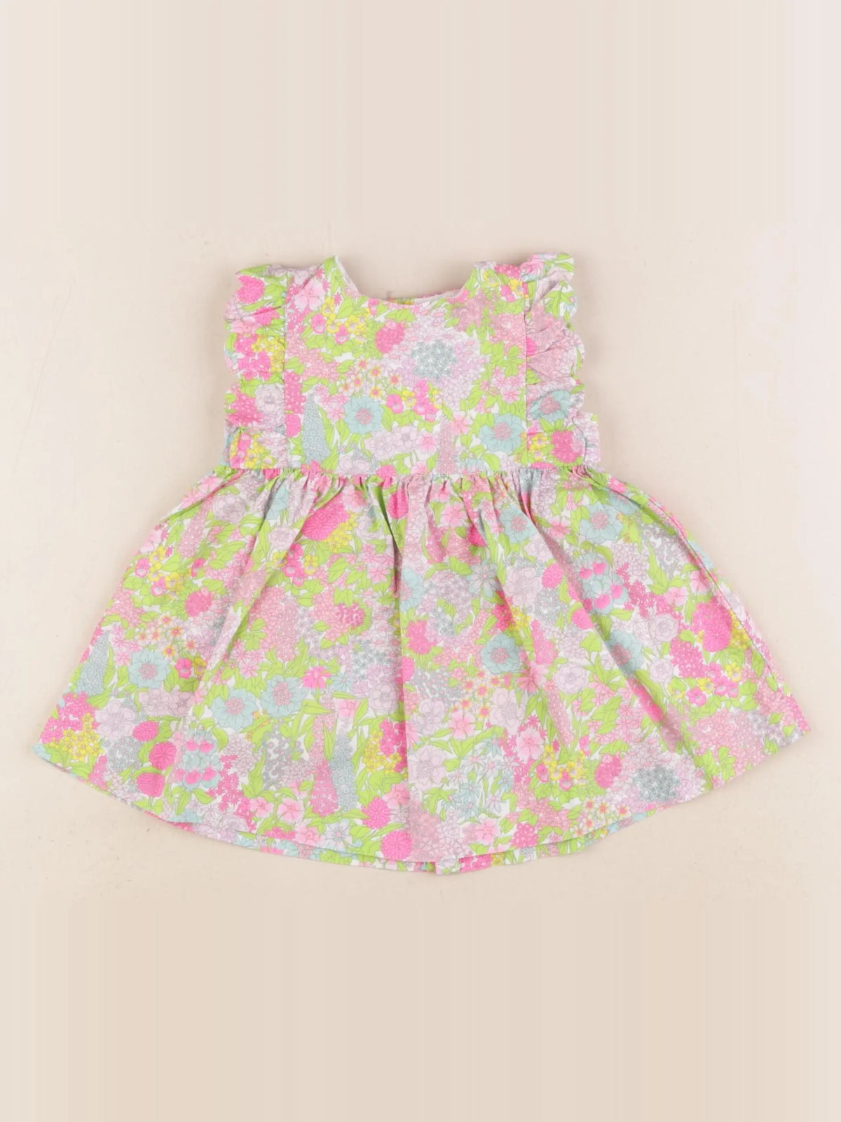 Jacadi - robe liberty multicolore - 6 mois