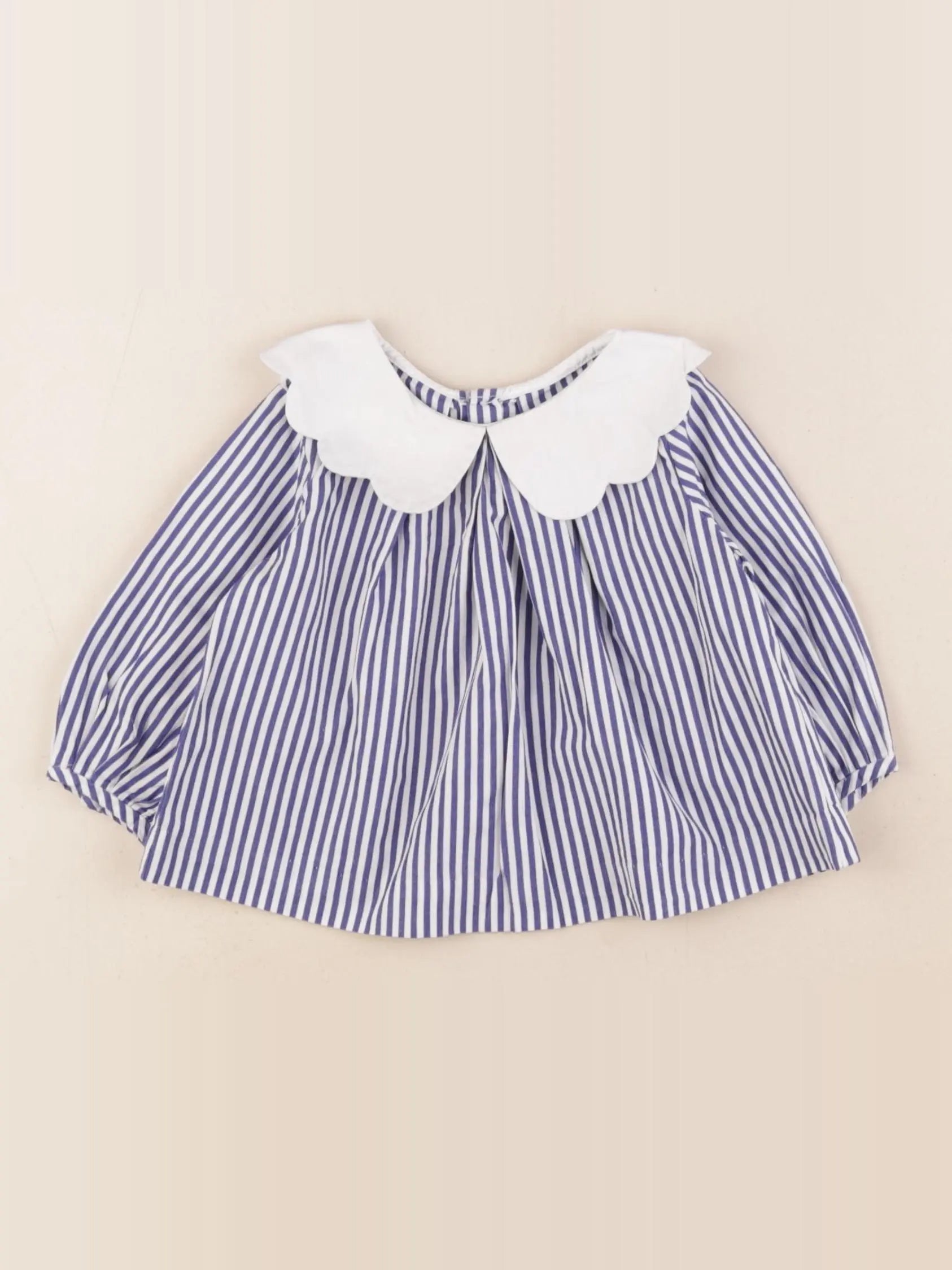 Jacadi - blouse blanc, bleu - 6 mois