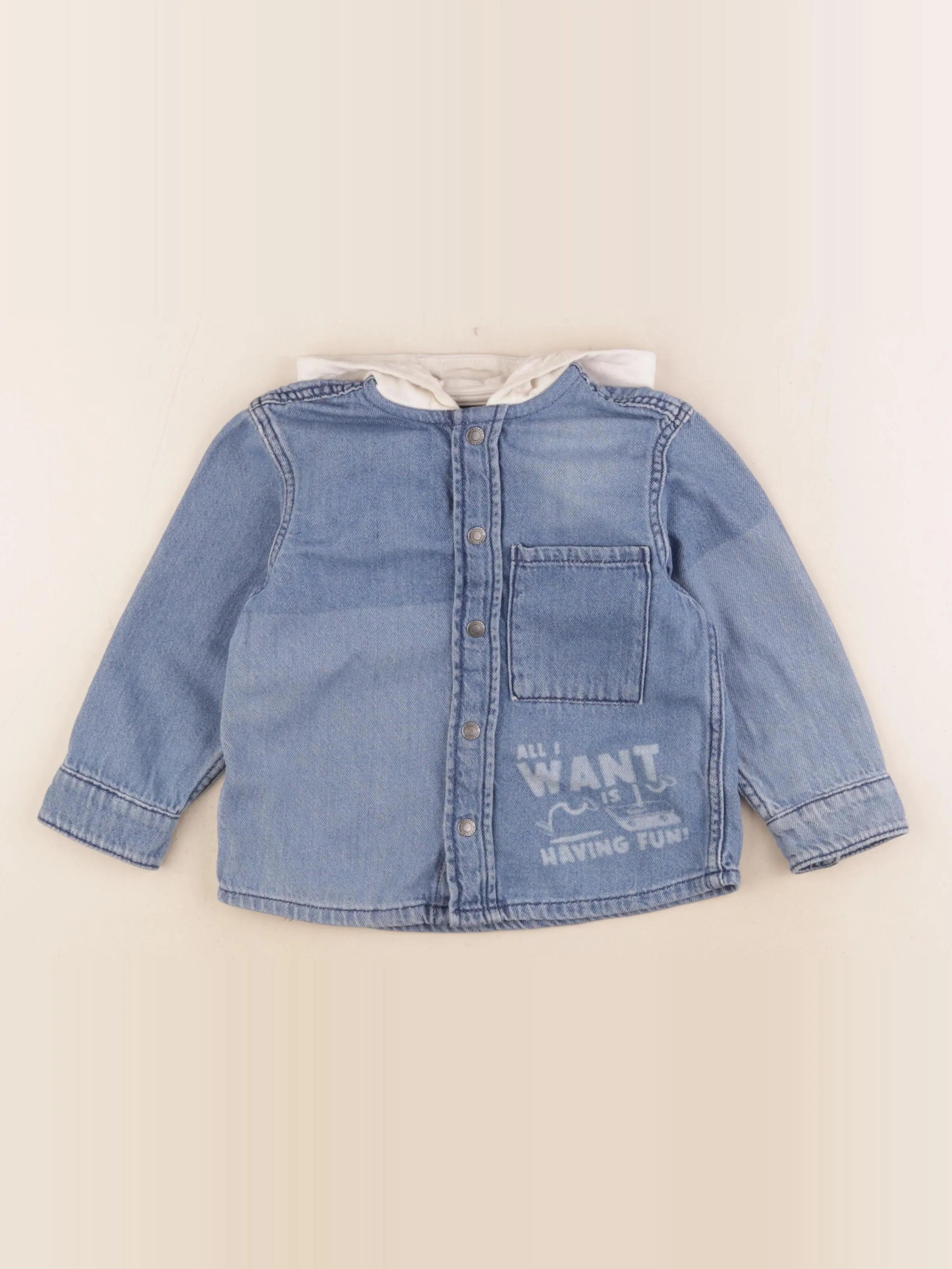 Vertbaudet - chemise bleu - 4 ans
