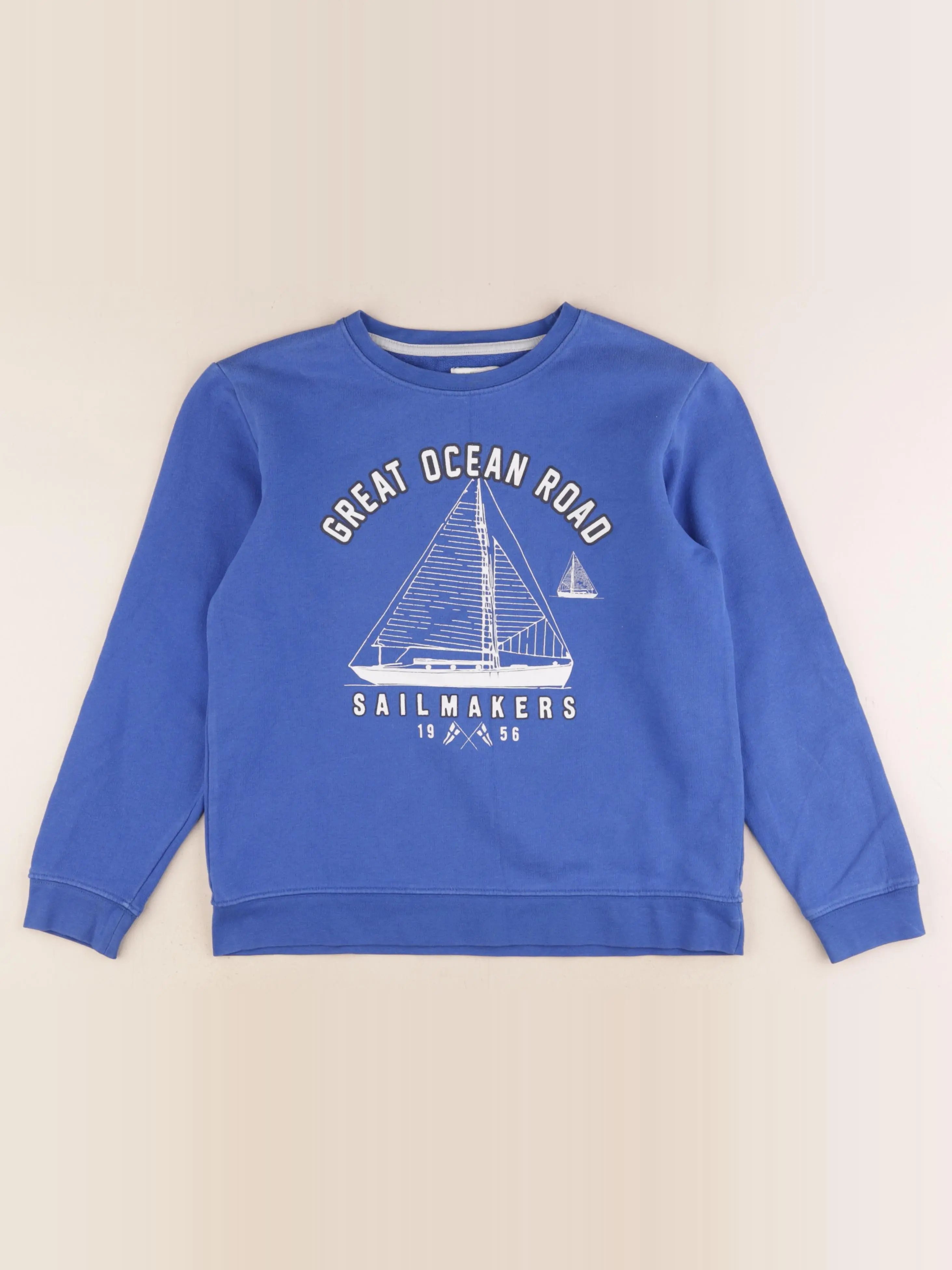 Vertbaudet - sweat bleu - 12 ans