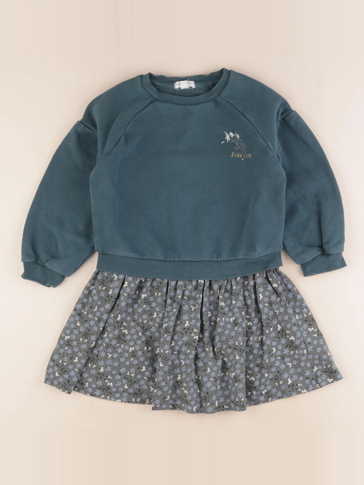Vertbaudet - robe bleu - 5 ans