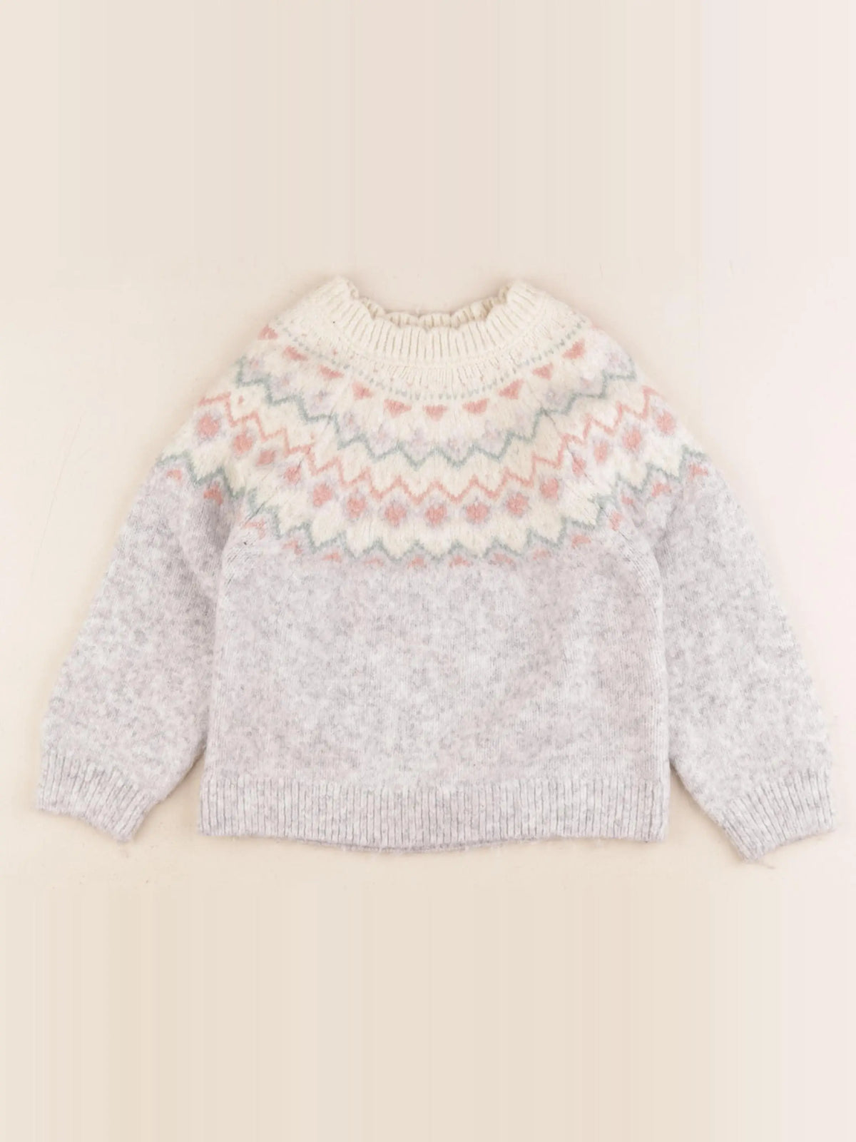 Vertbaudet - pull gris - 5 ans