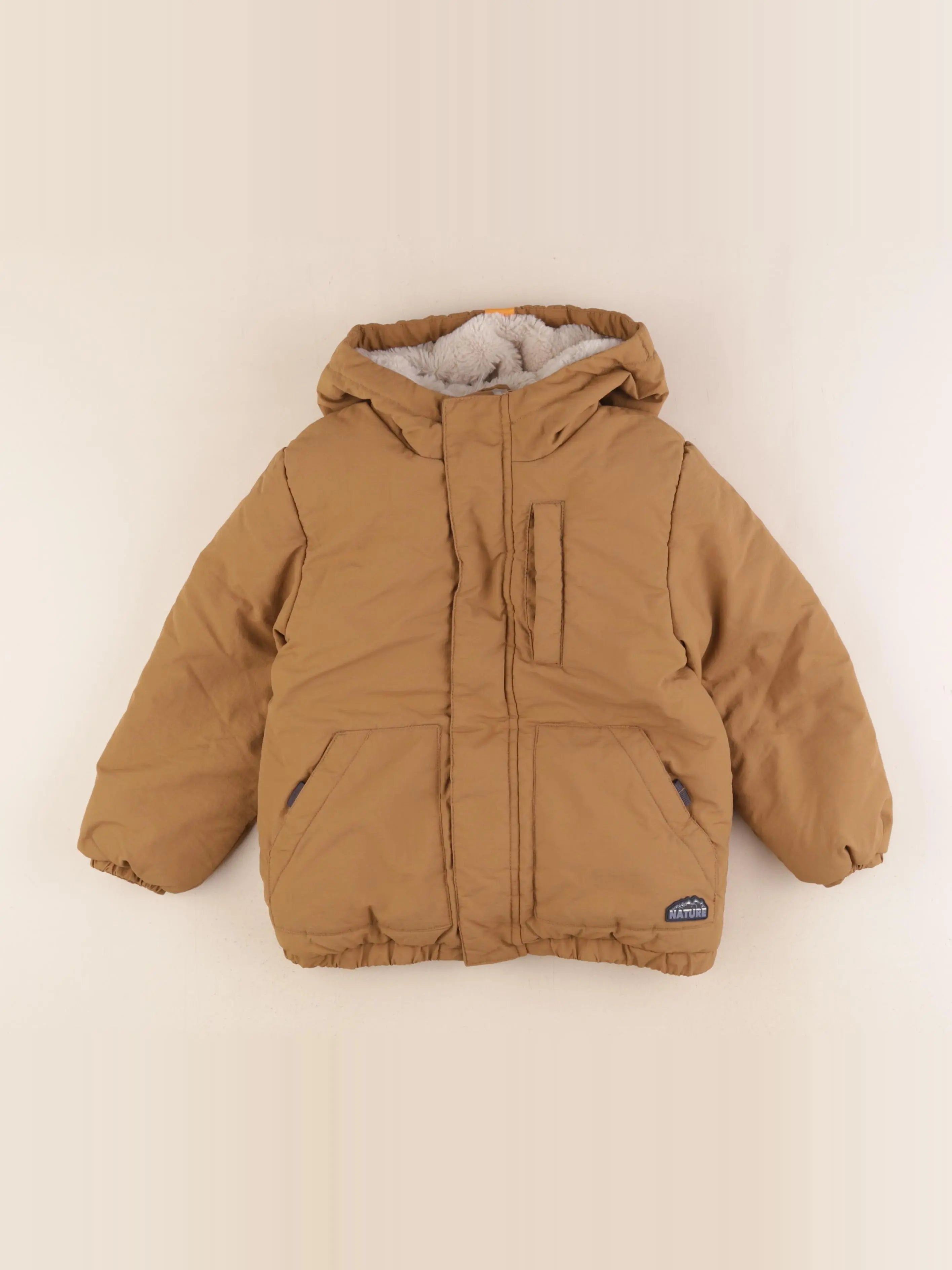 Vertbaudet - doudoune marron - 5 ans