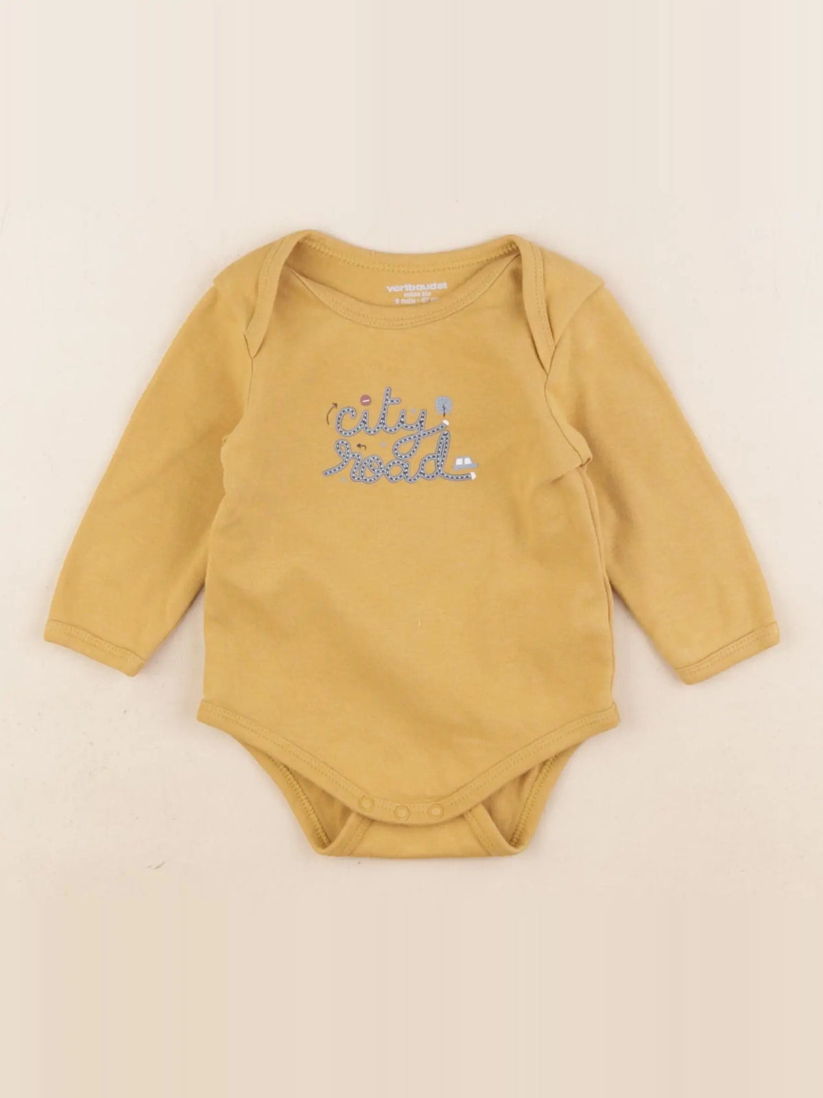 Vertbaudet - body jaune - 6 mois