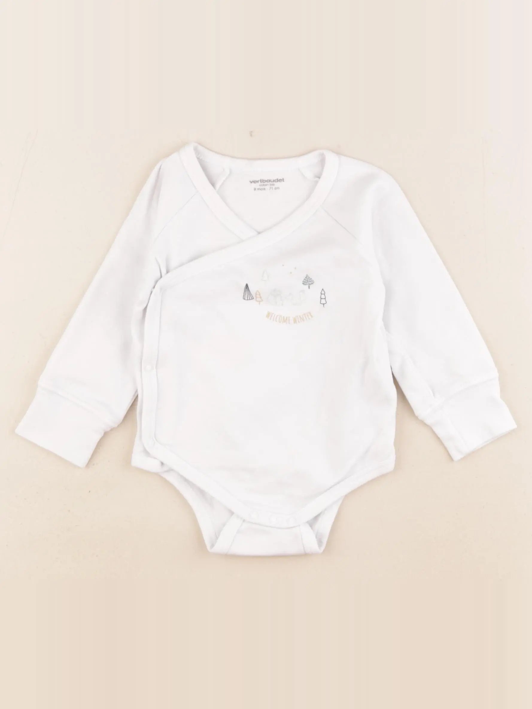 Vertbaudet - body blanc - 9 mois