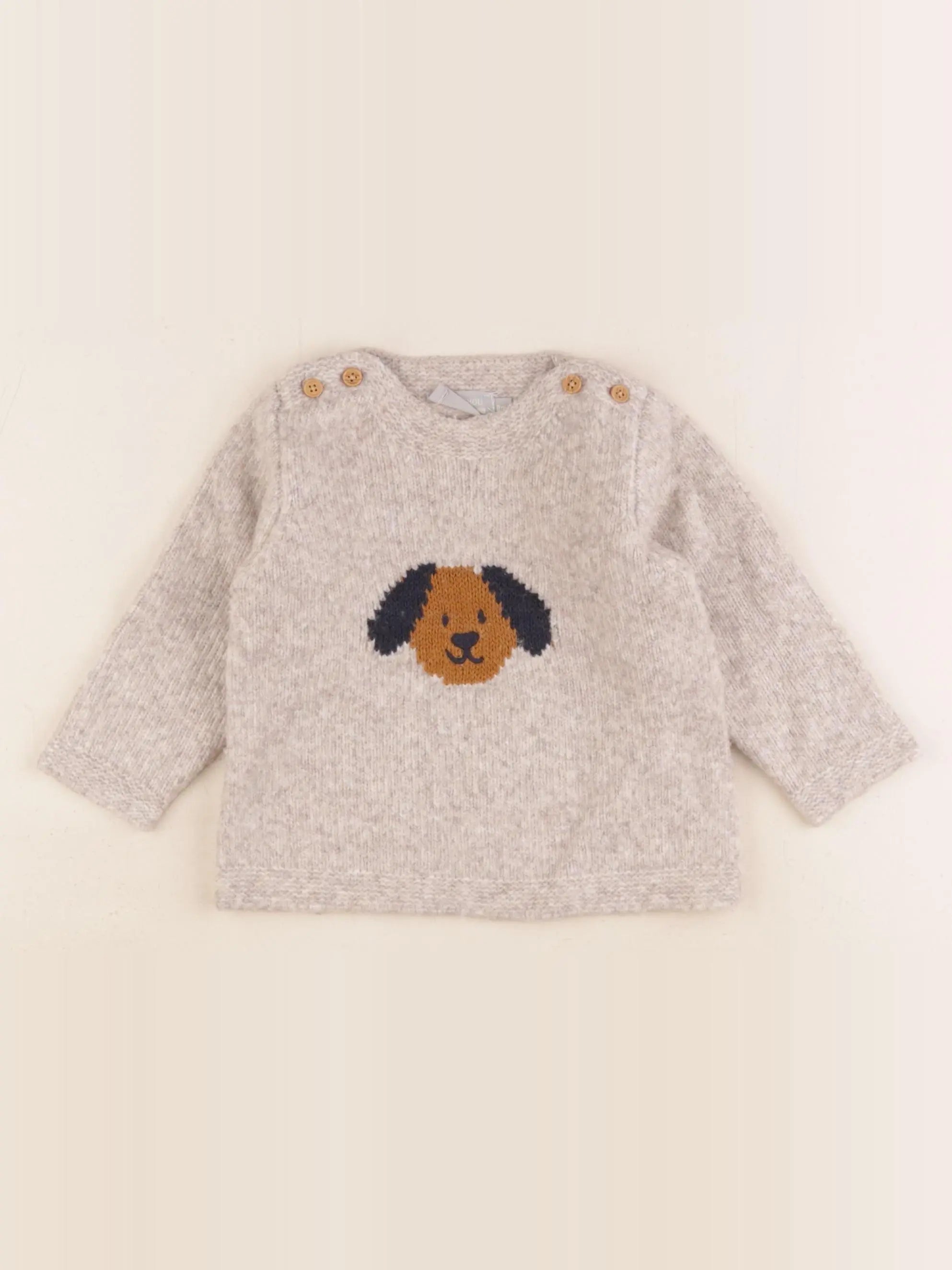 Boutchou - pull beige - 9 mois