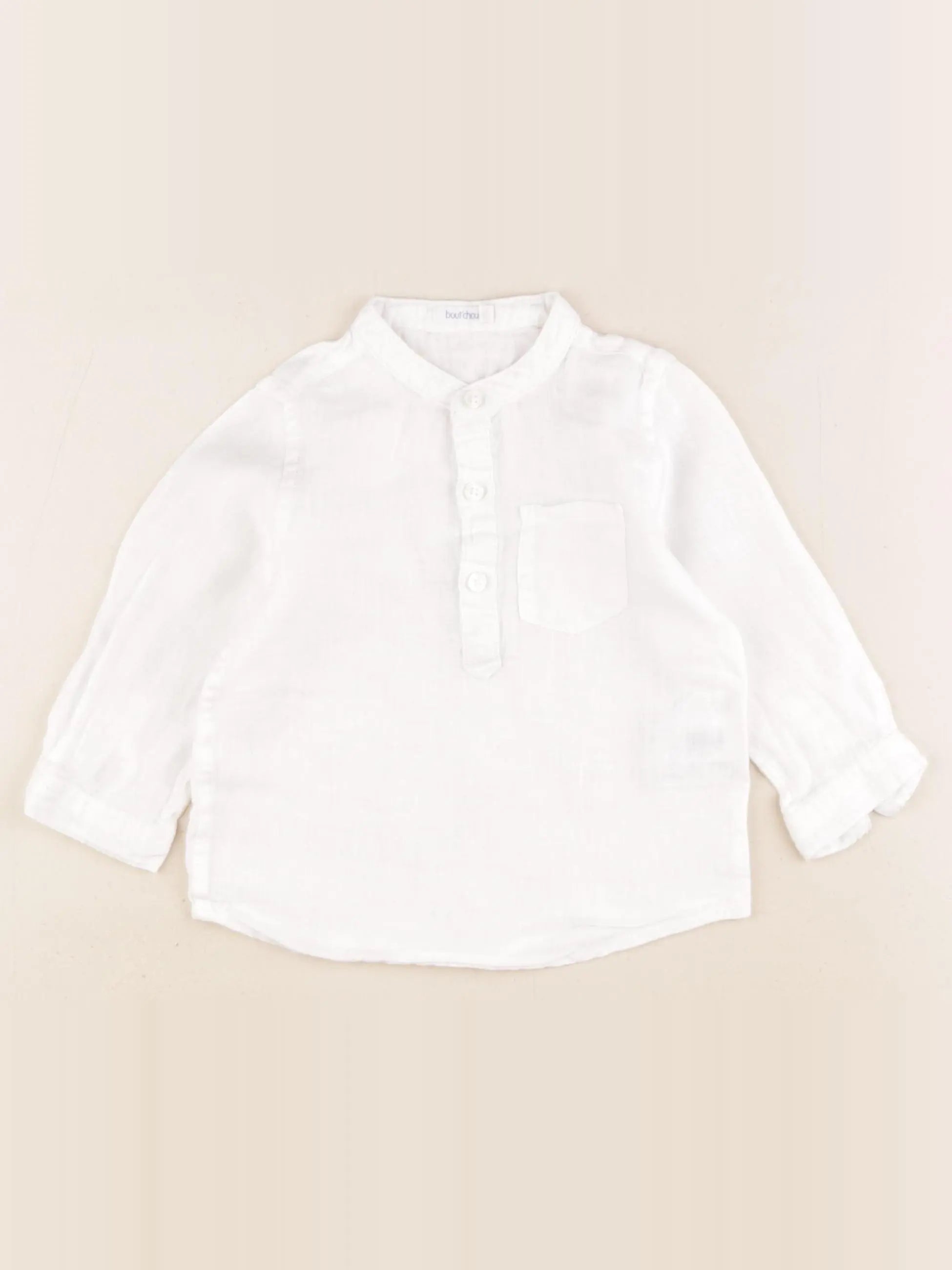 Boutchou - chemise blanc - 12 mois