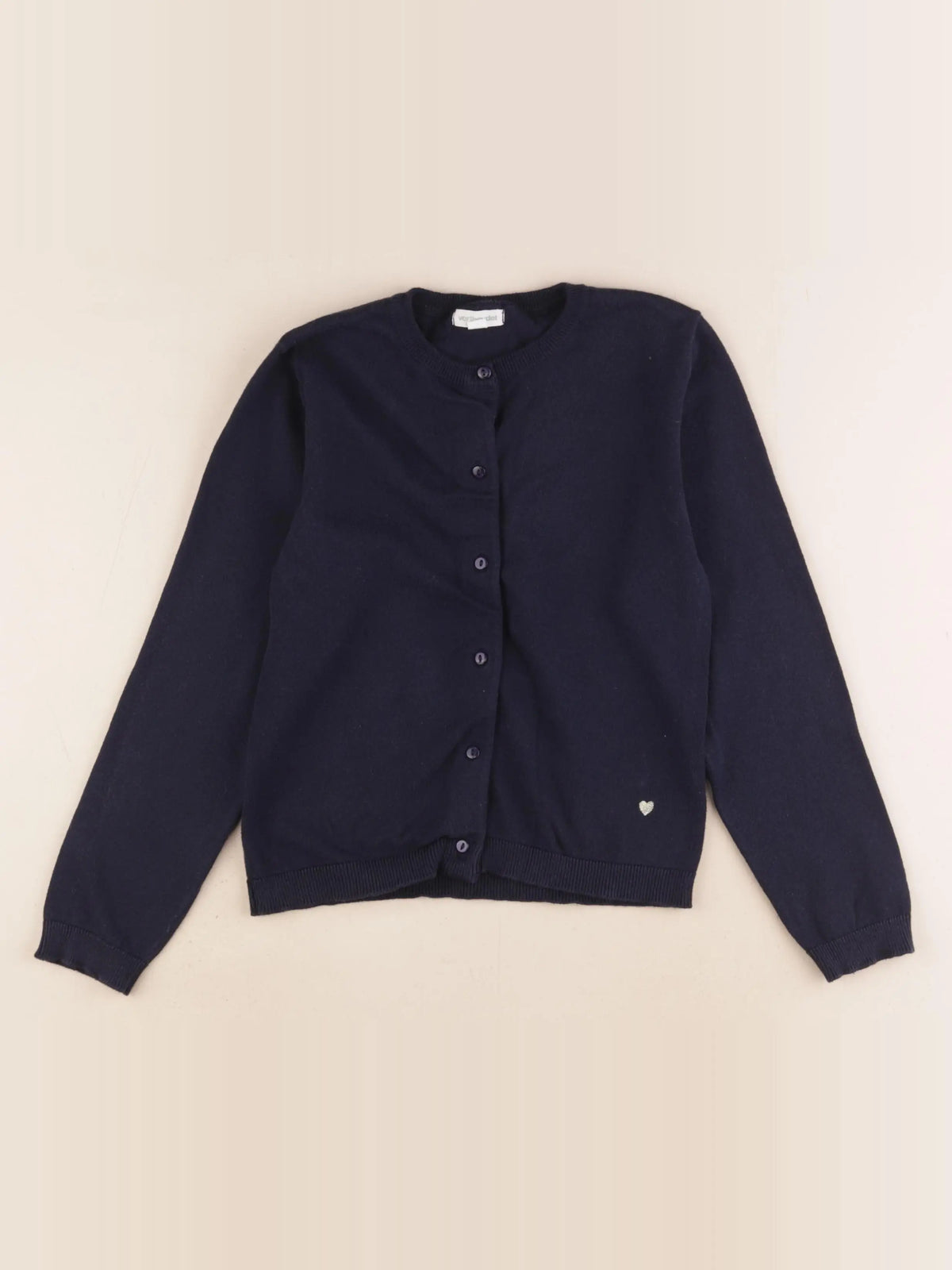Vertbaudet - gilet bleu - 7 ans