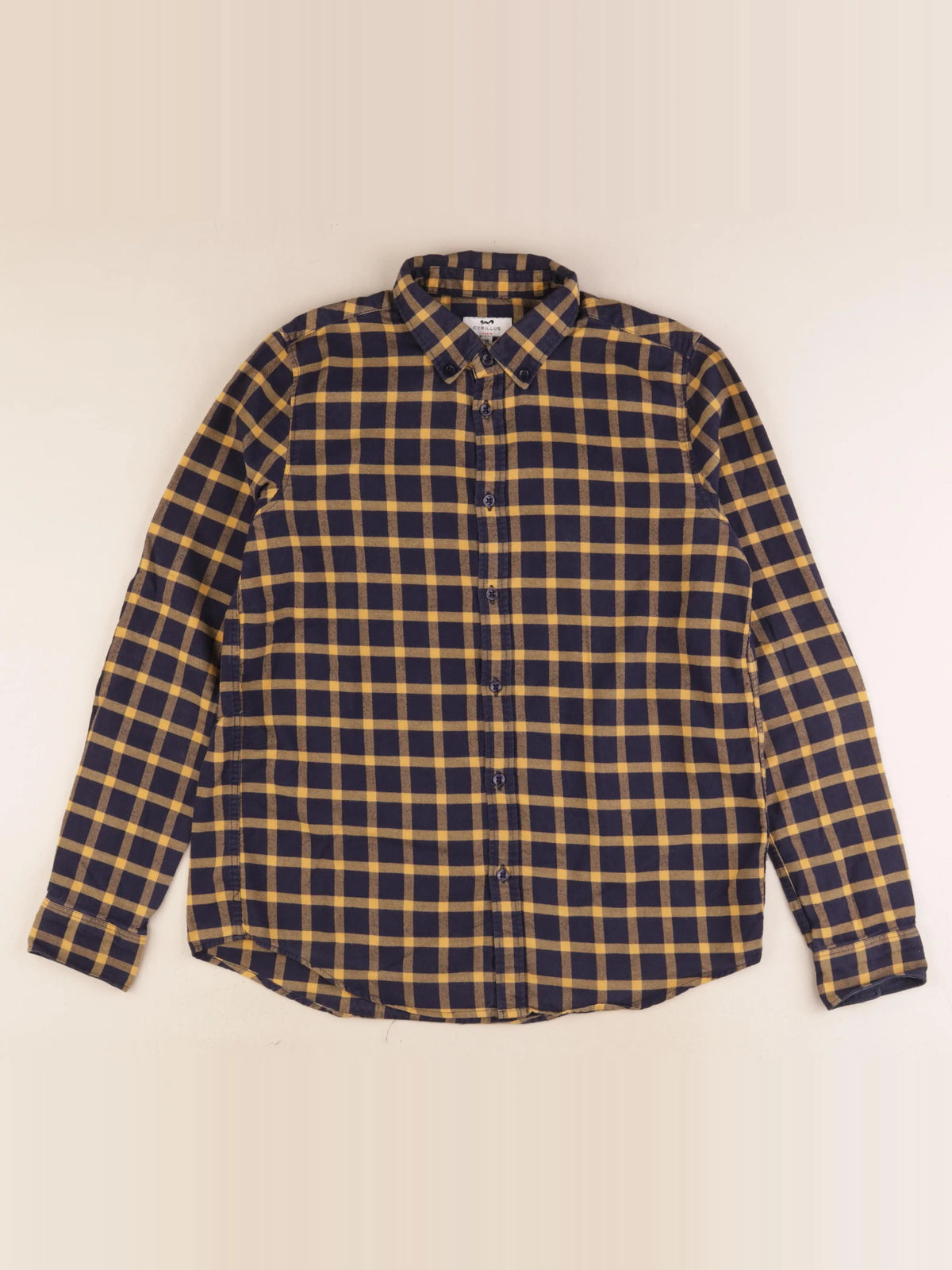 Cyrillus - chemise bleu, jaune - 14 ans