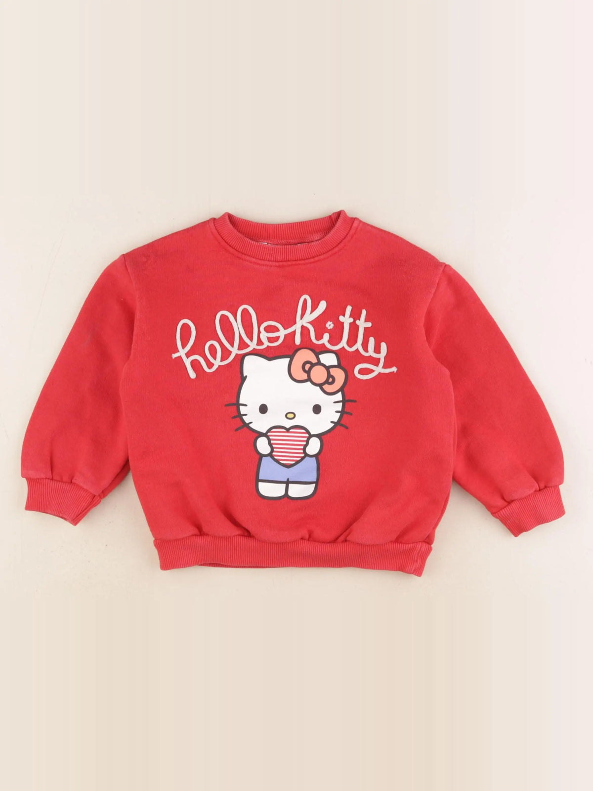 Zara - sweat imprimé au dos rouge - 2 ans