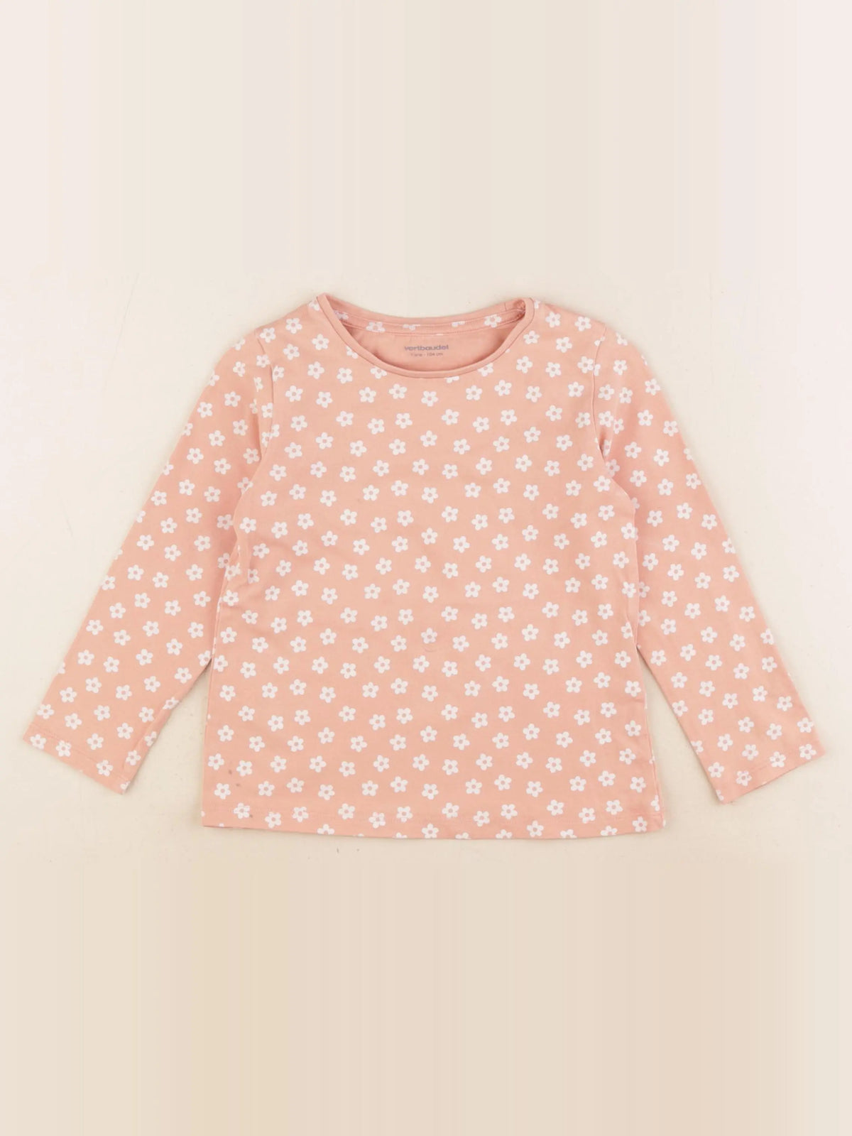 Vertbaudet - tee-shirt rose - 4 ans