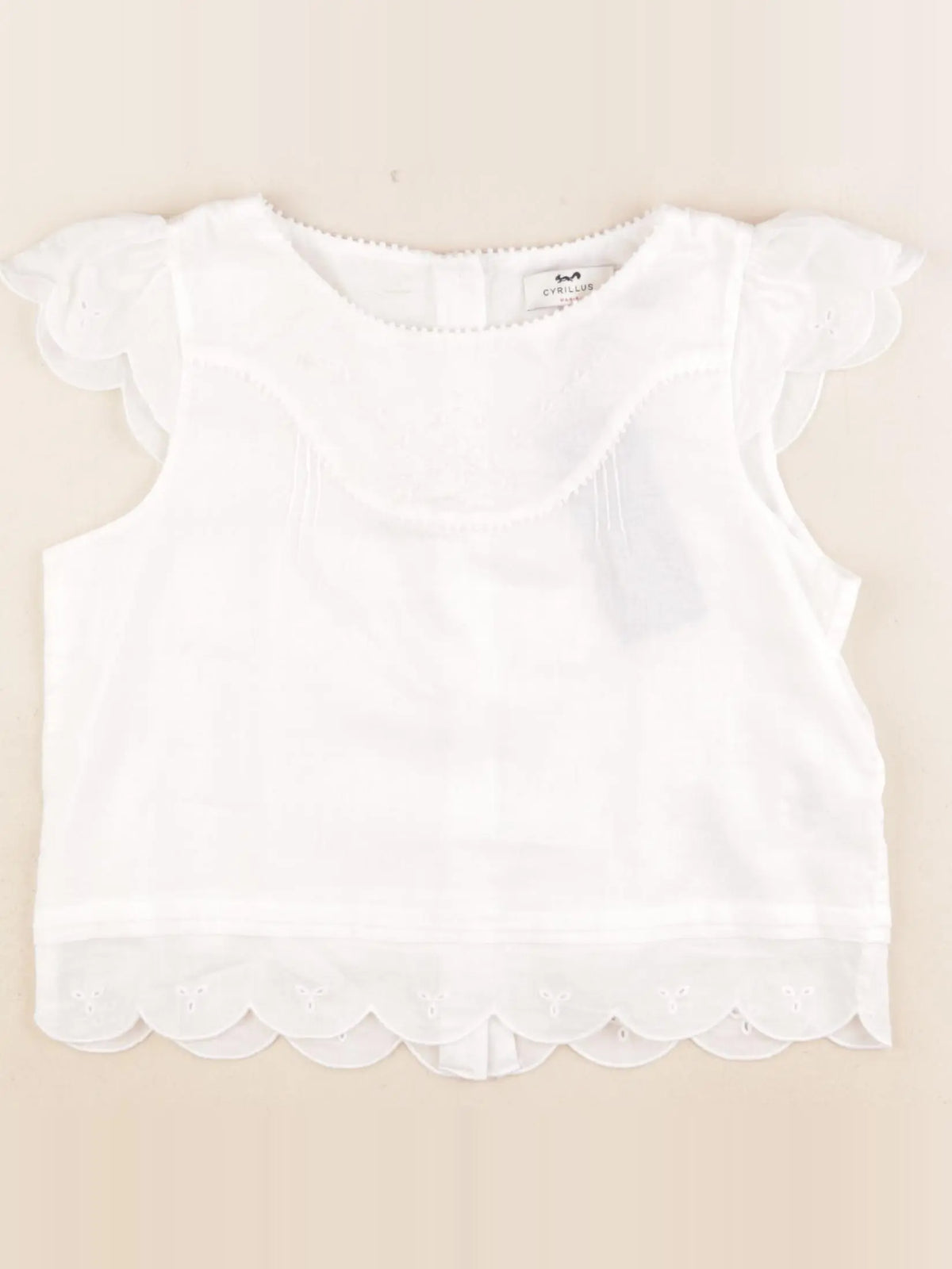 Cyrillus - blouse blanc - 9 ans