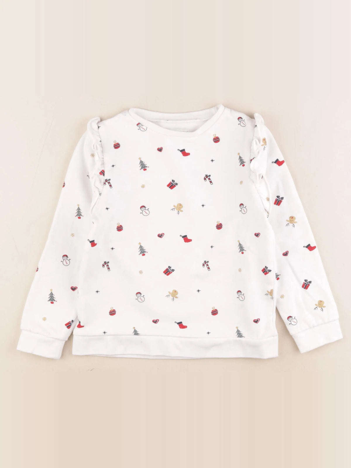 Vertbaudet - sweat multicolore - 6 ans