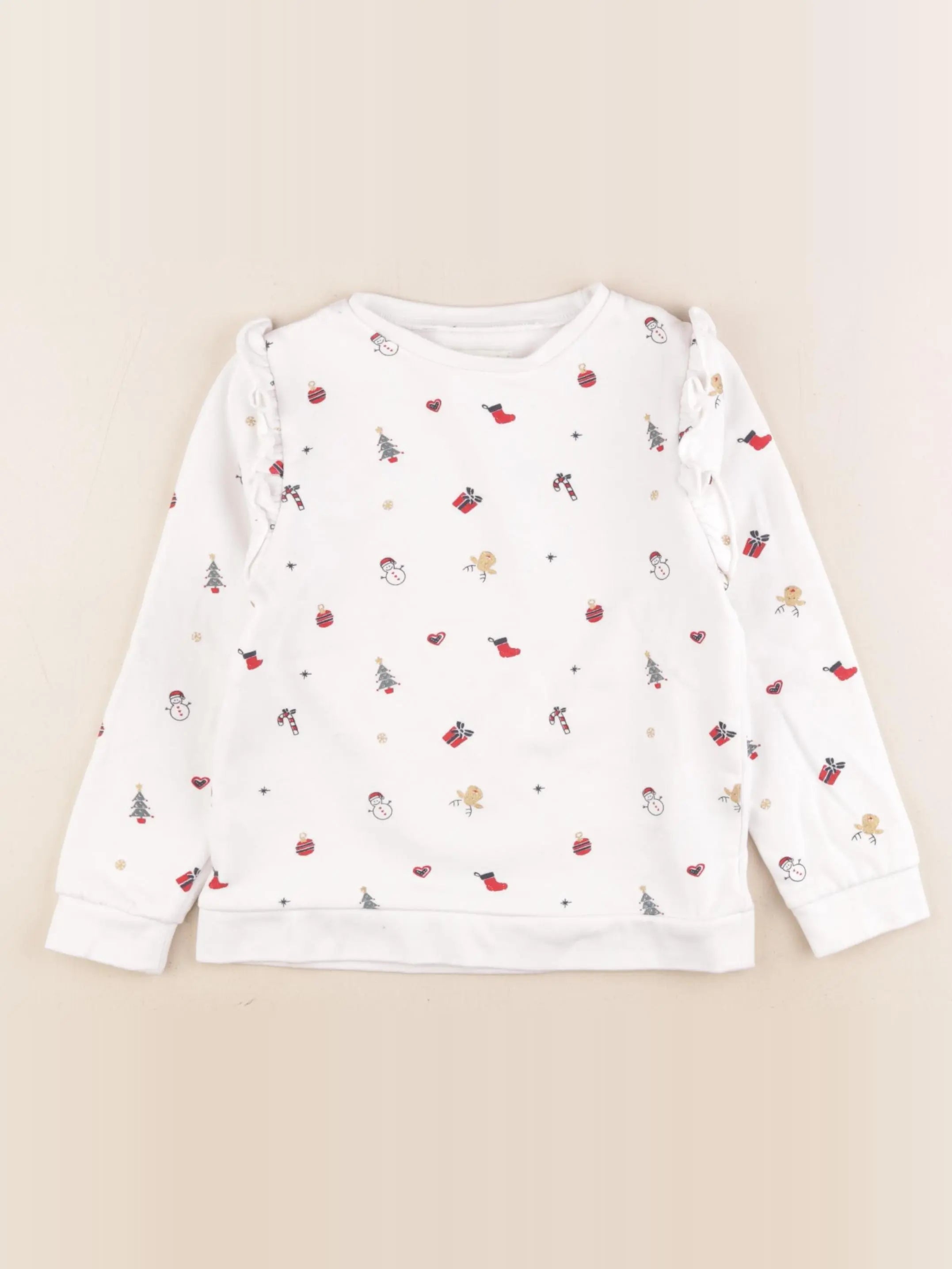 Vertbaudet - sweat multicolore - 6 ans