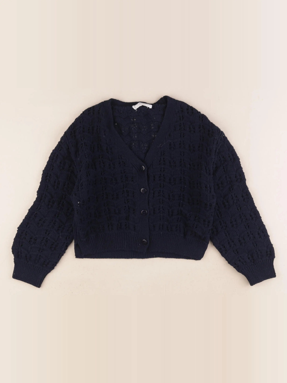 Mango - gilet bleu - 5/6 ans