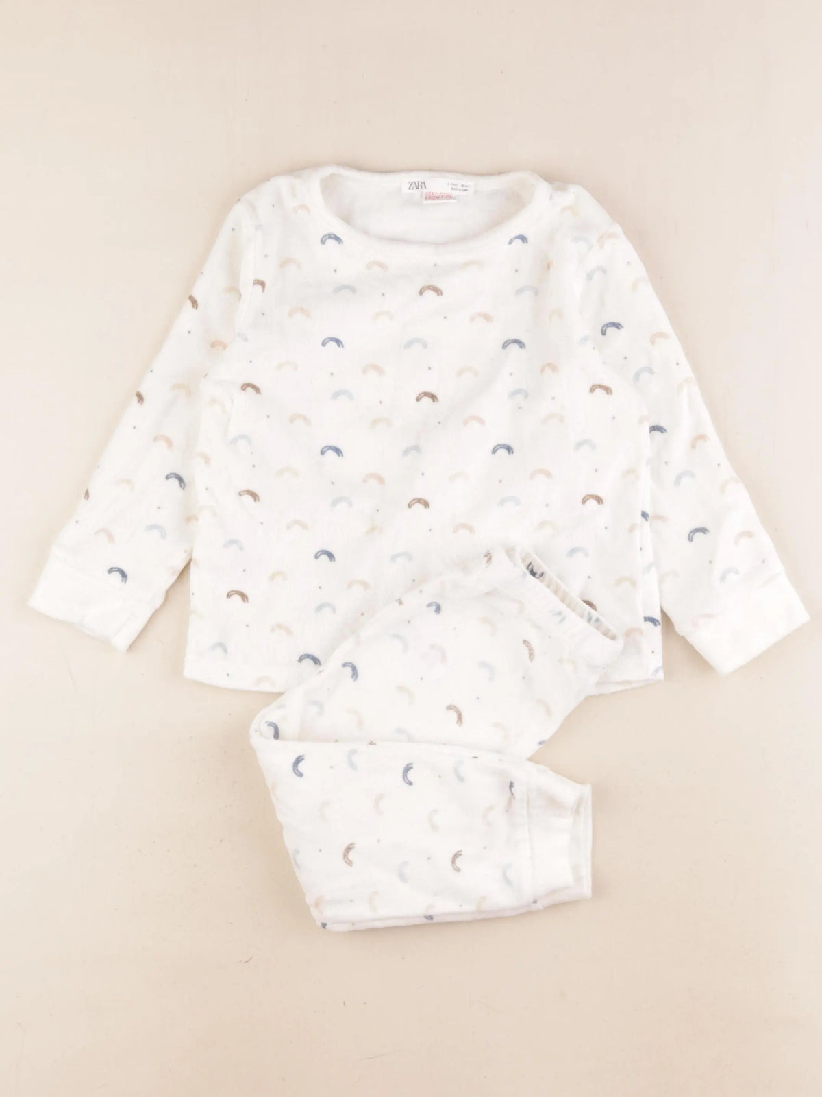 Zara - pyjama velours blanc - 3 ans