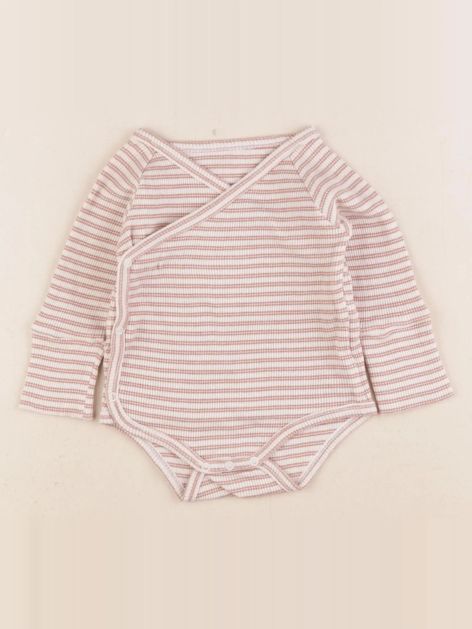 Vertbaudet - body beige - 6 mois