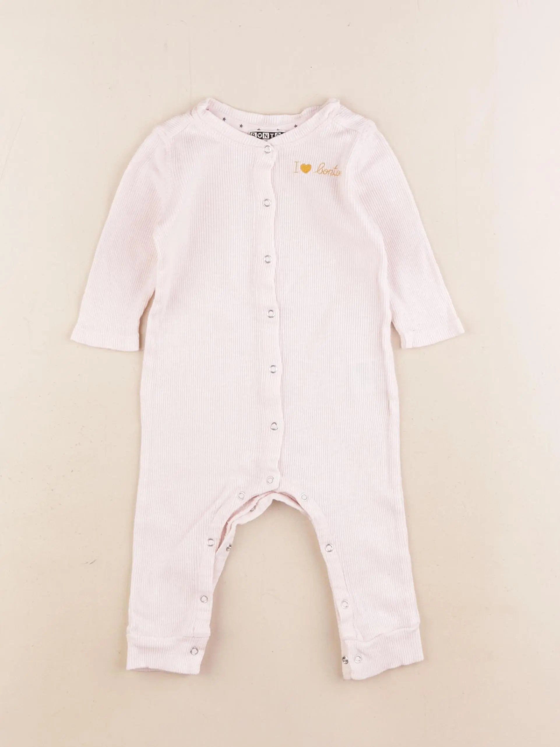 Bonton - pyjama coton rose - 6 mois