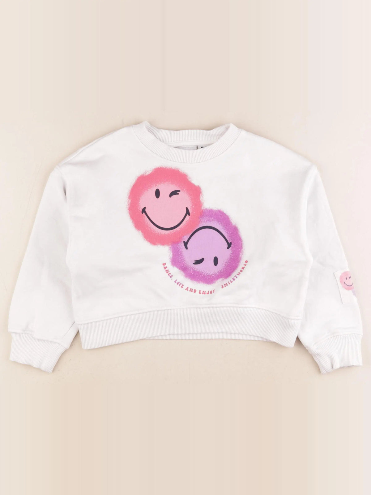 Zara - sweat blanc - 6/7 ans