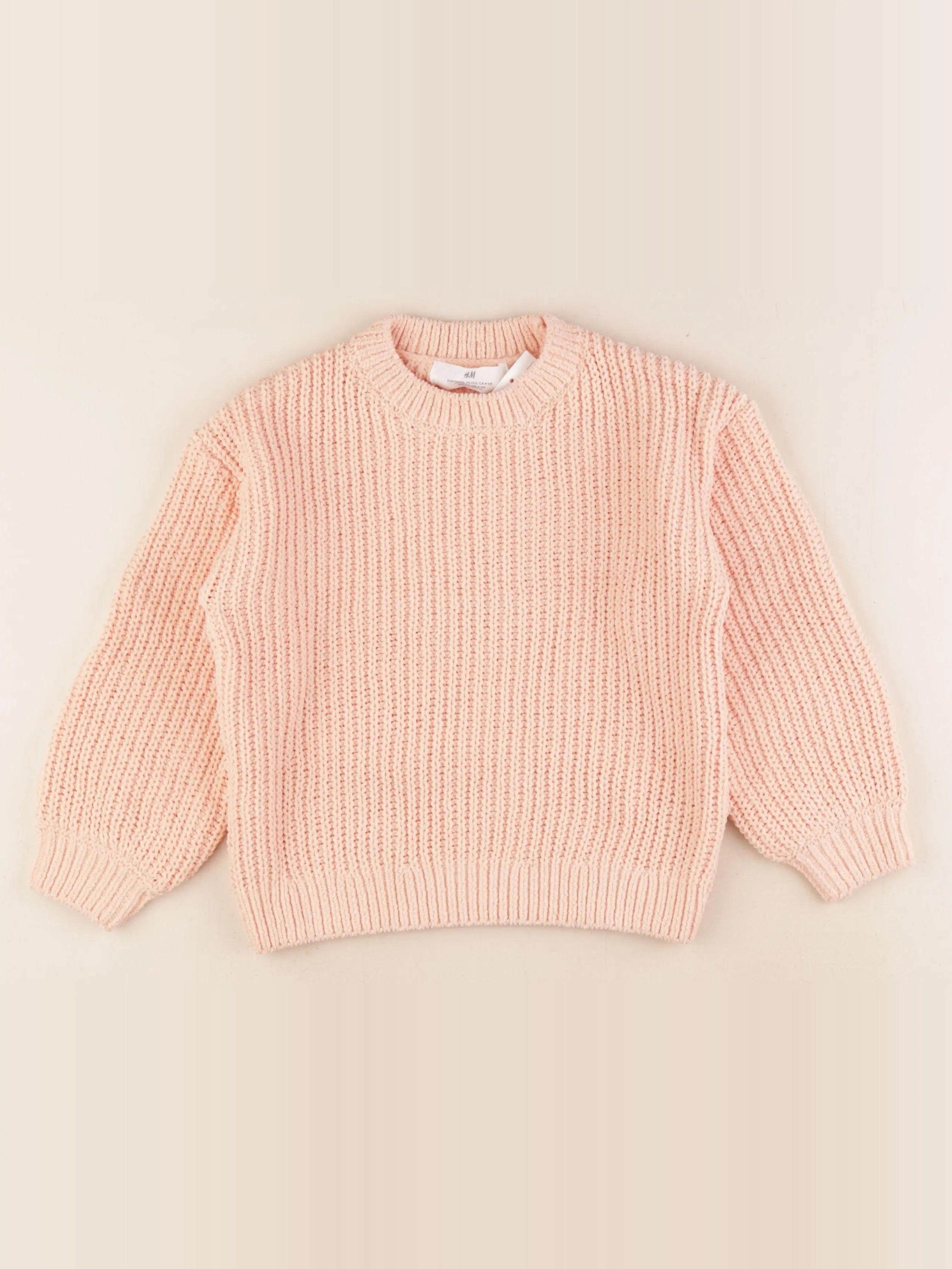 H&M - pull rose - 5/6 ans