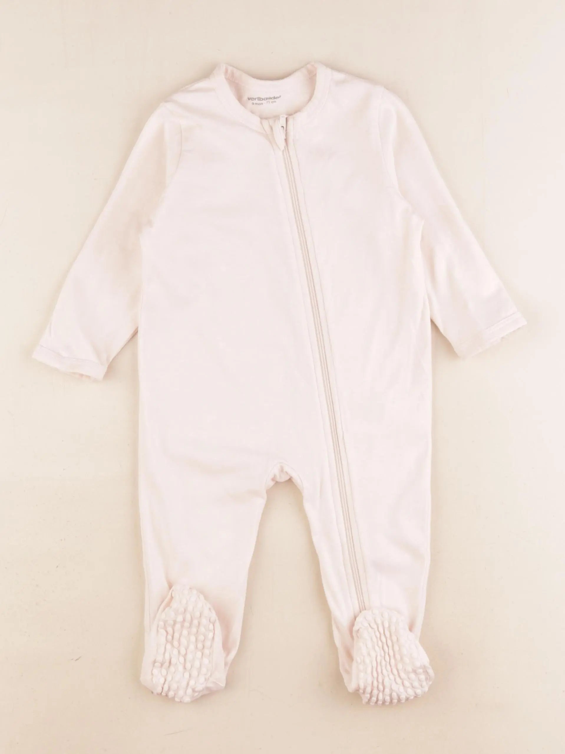 Vertbaudet - pyjama coton rose - 9 mois