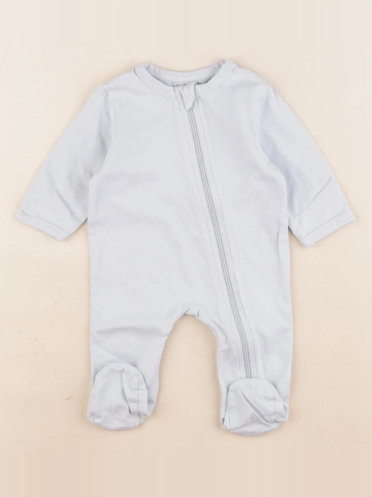 Vertbaudet - pyjama coton bleu - 1 mois