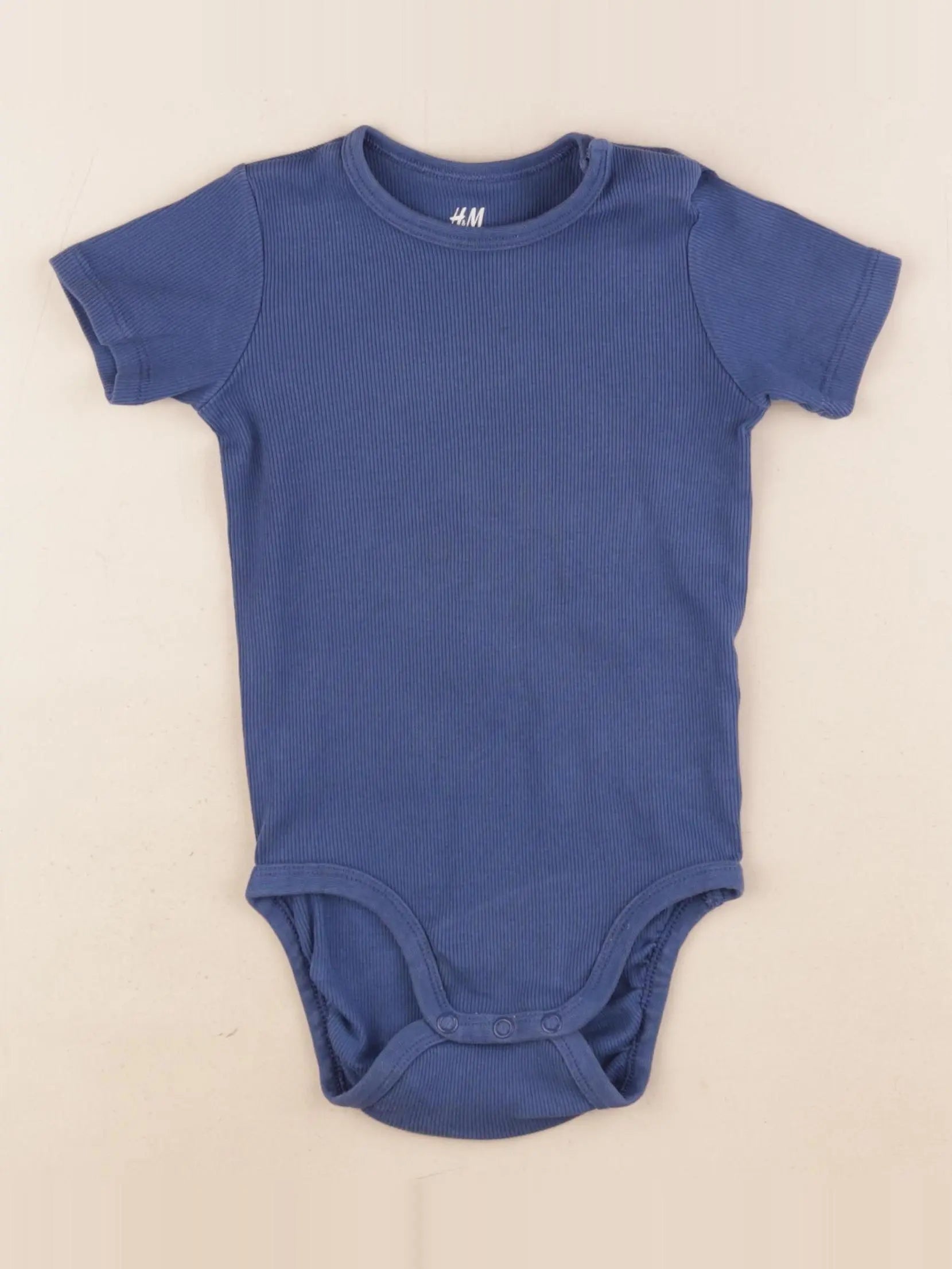 H&M - body bleu - 12/18 mois