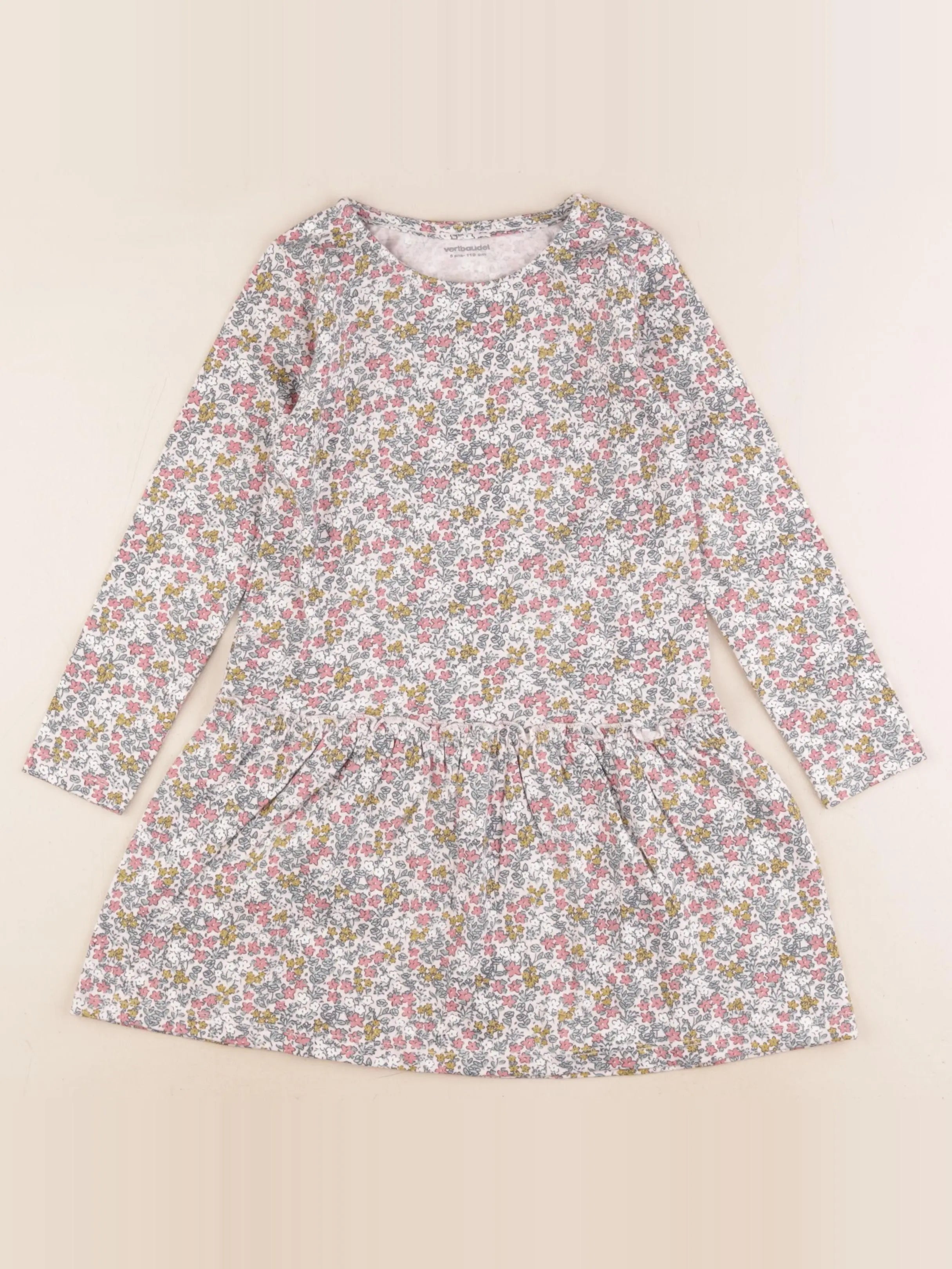 Vertbaudet - robe multicolore - 5 ans