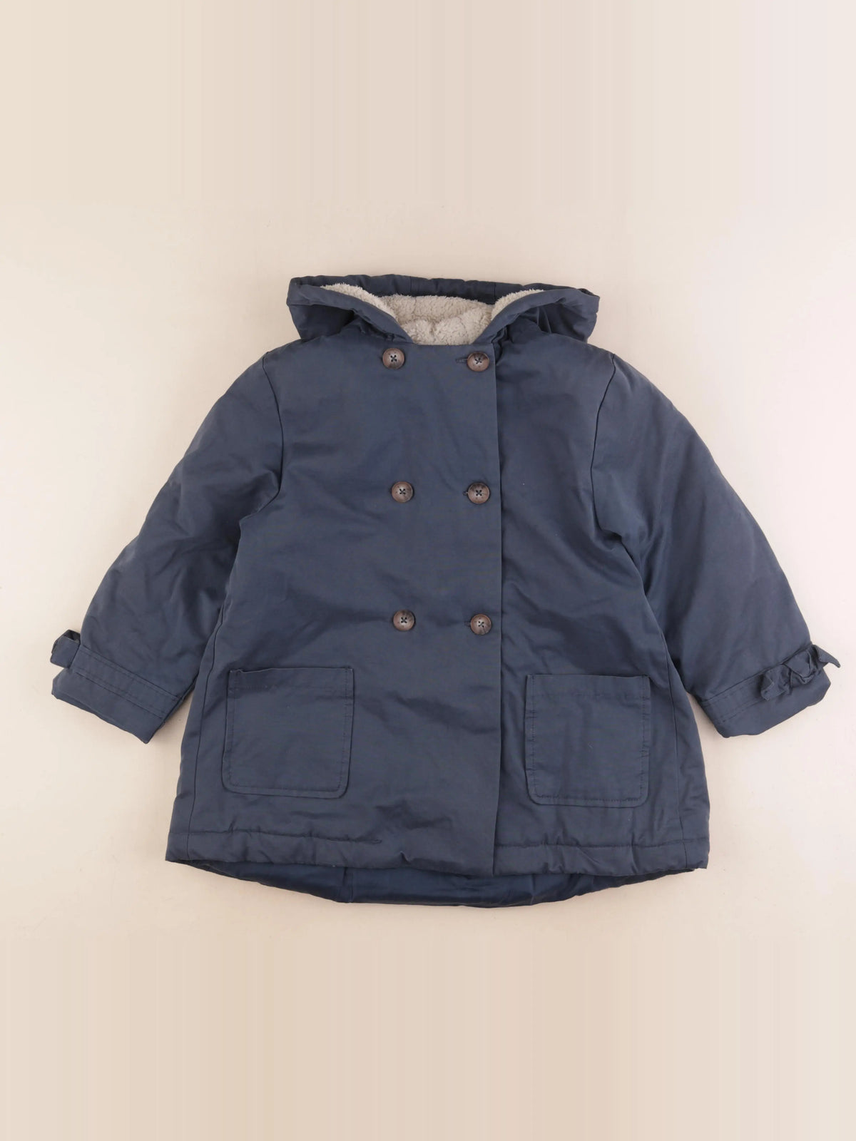 Vertbaudet - parka bleu - 8 ans
