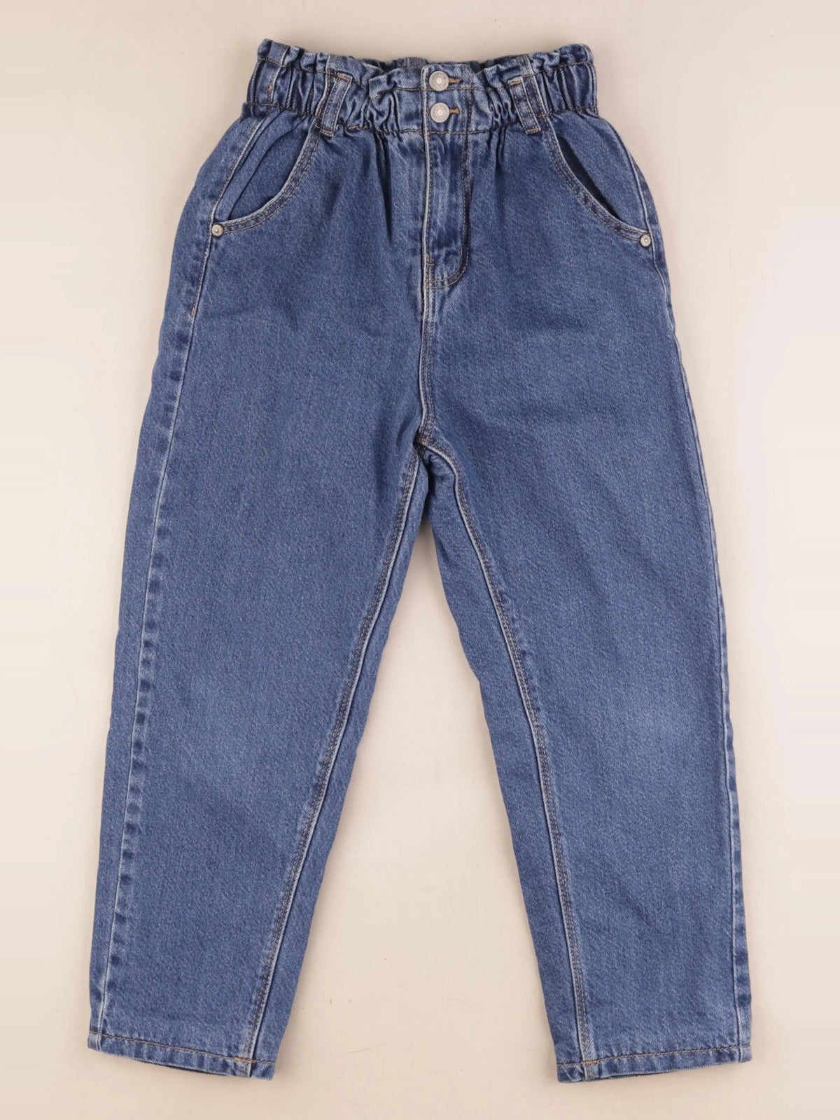 Vertbaudet - jean doublé bleu - 8 ans