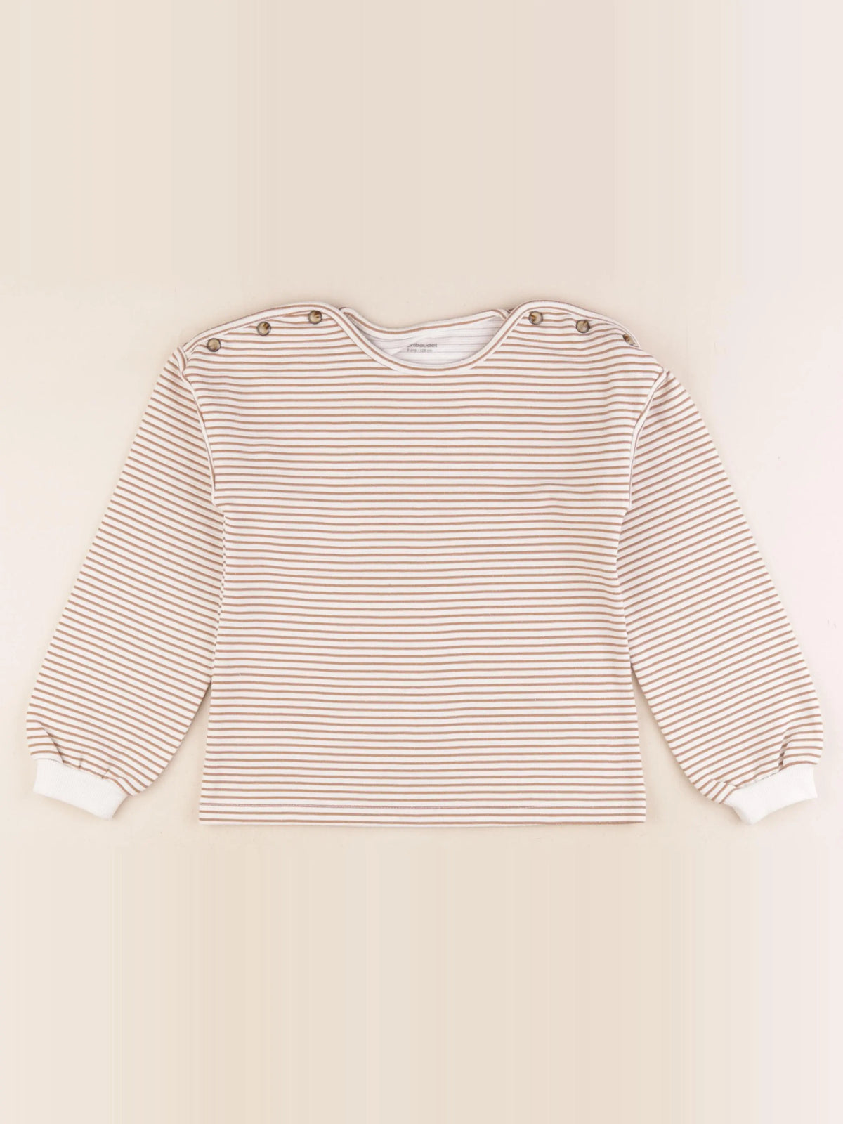 Vertbaudet - sweat multicolore - 8 ans
