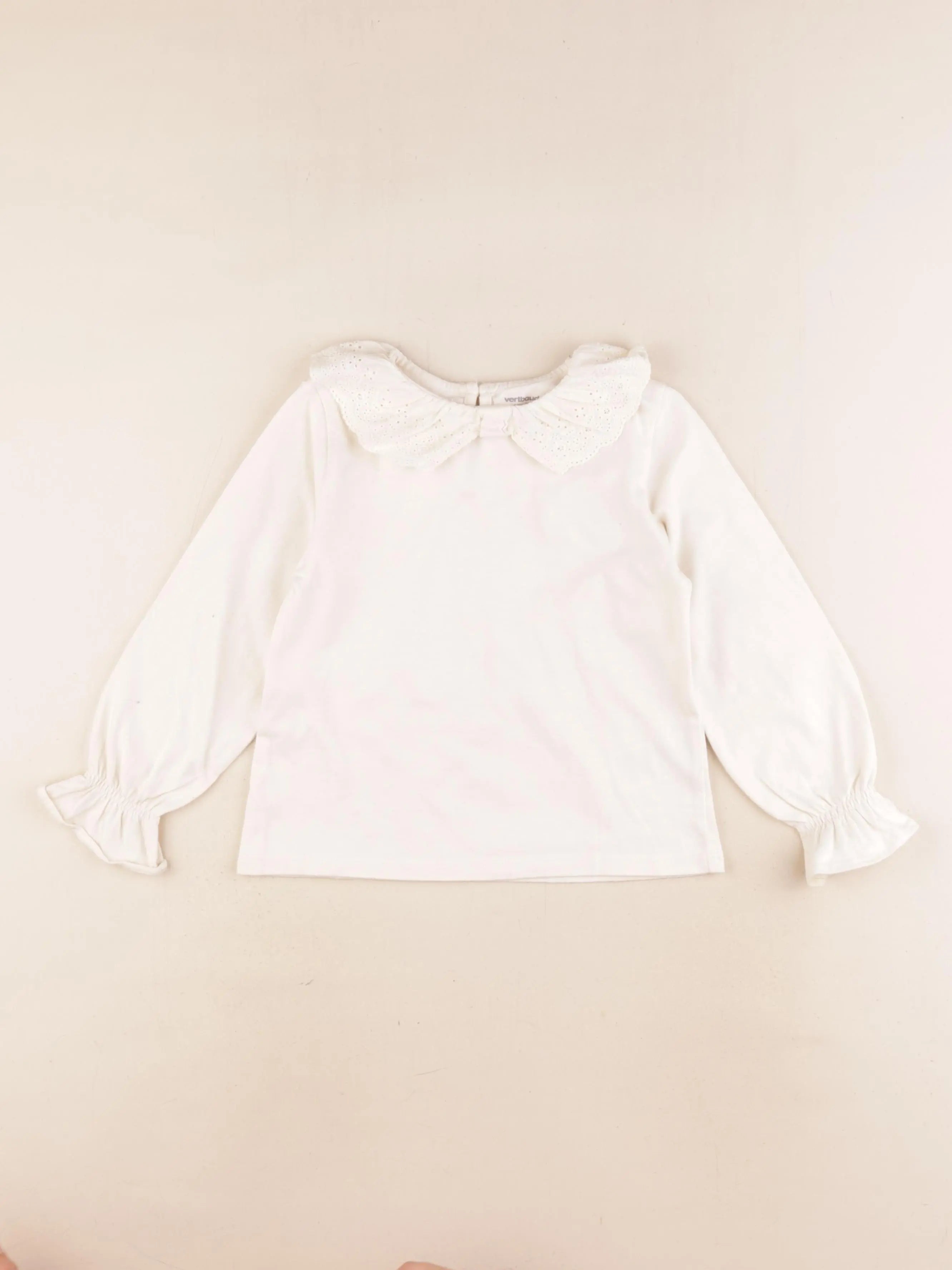Vertbaudet - tee-shirt beige - 6 ans