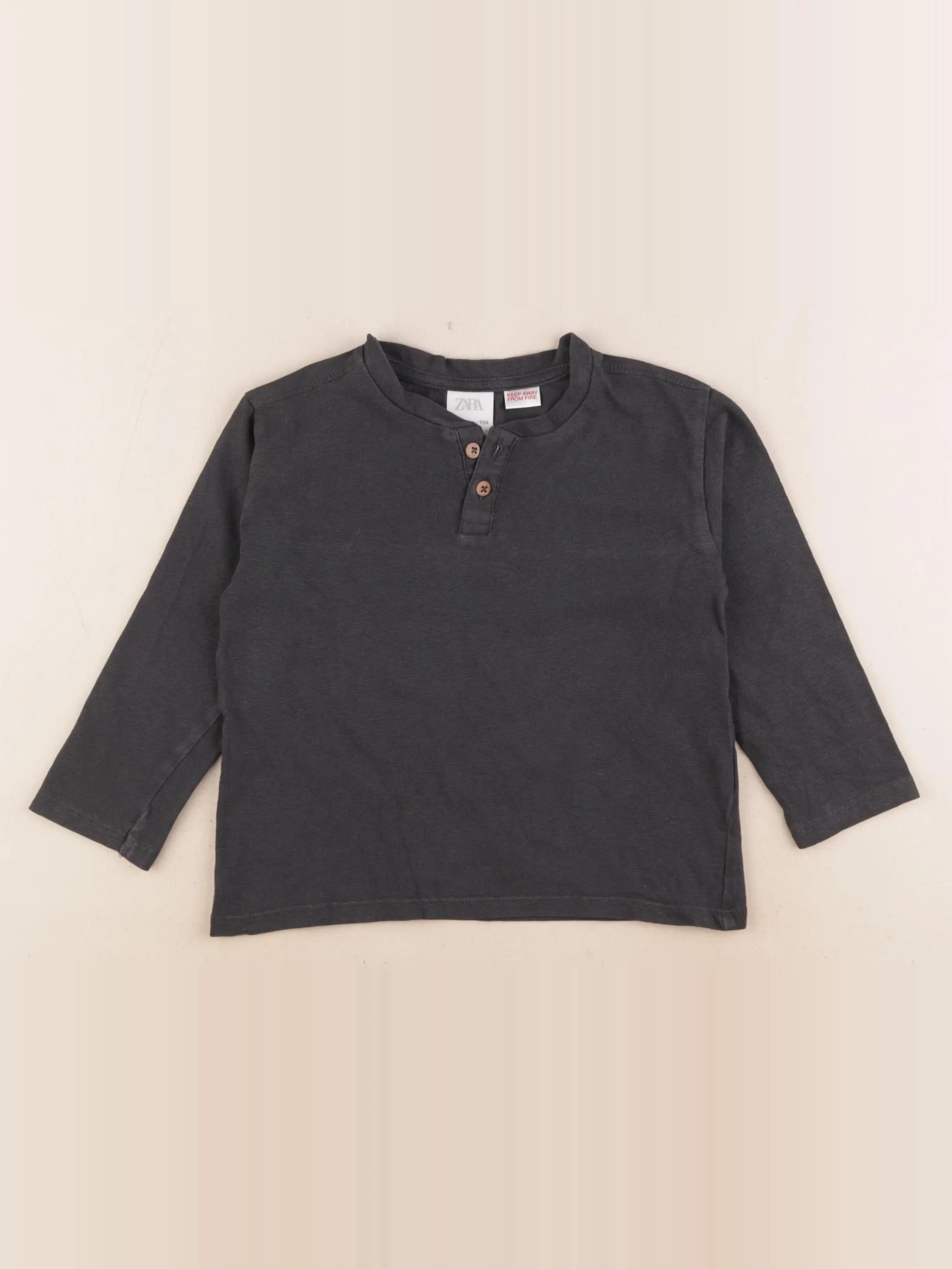 Zara - tee-shirt gris - 3/4 ans