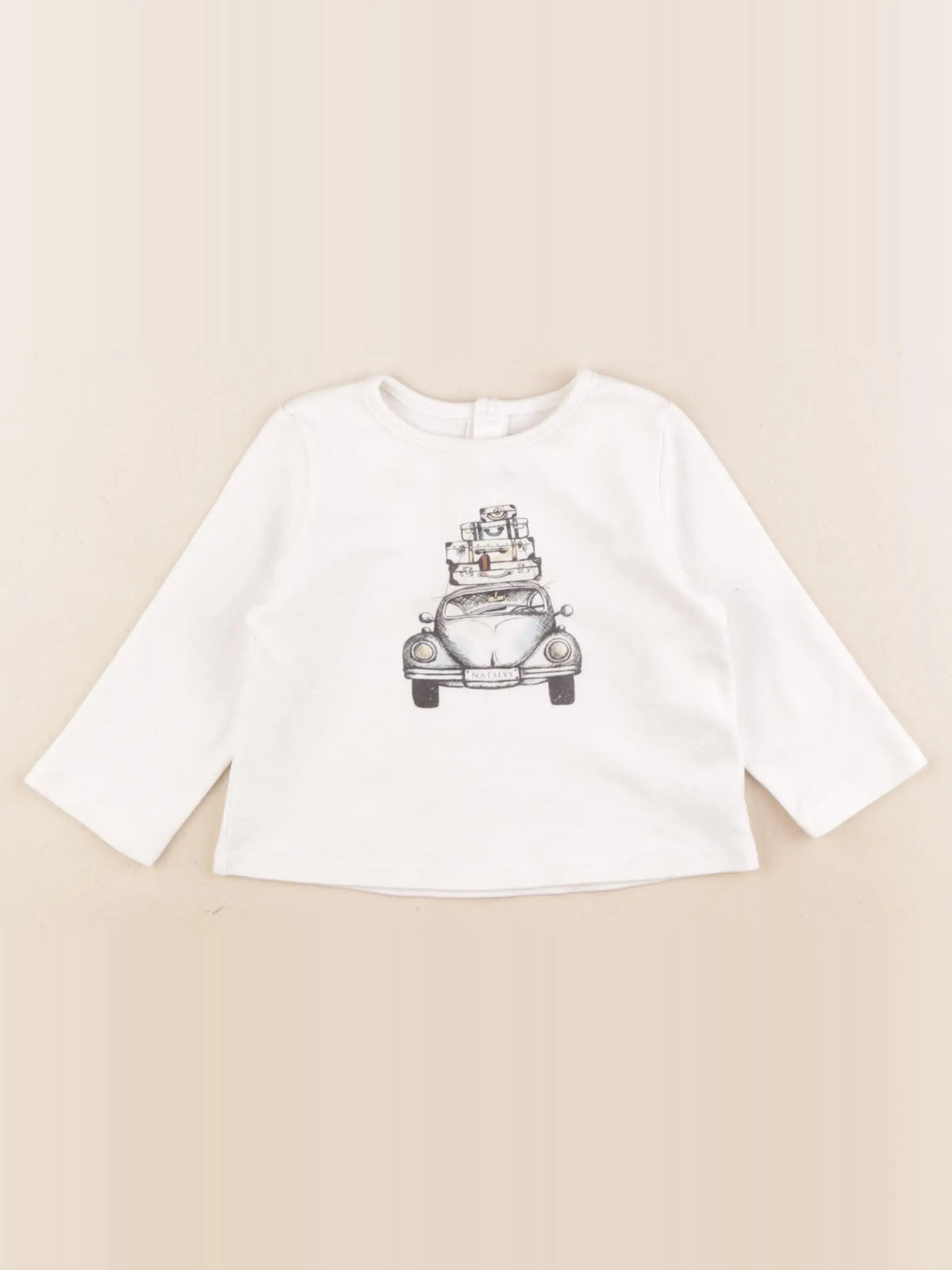 Natalys - tee-shirt blanc - 12 mois