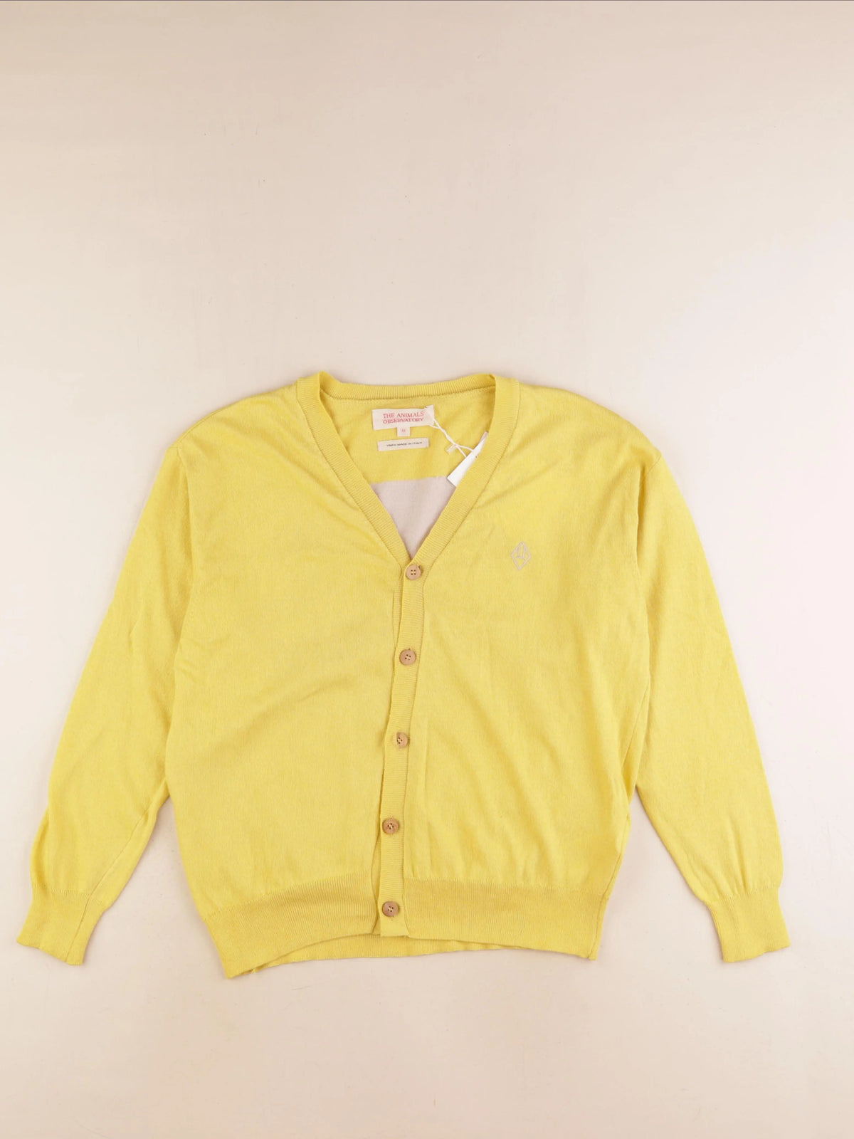 The animals observatory - gilet imprimé au dos jaune - 12 ans