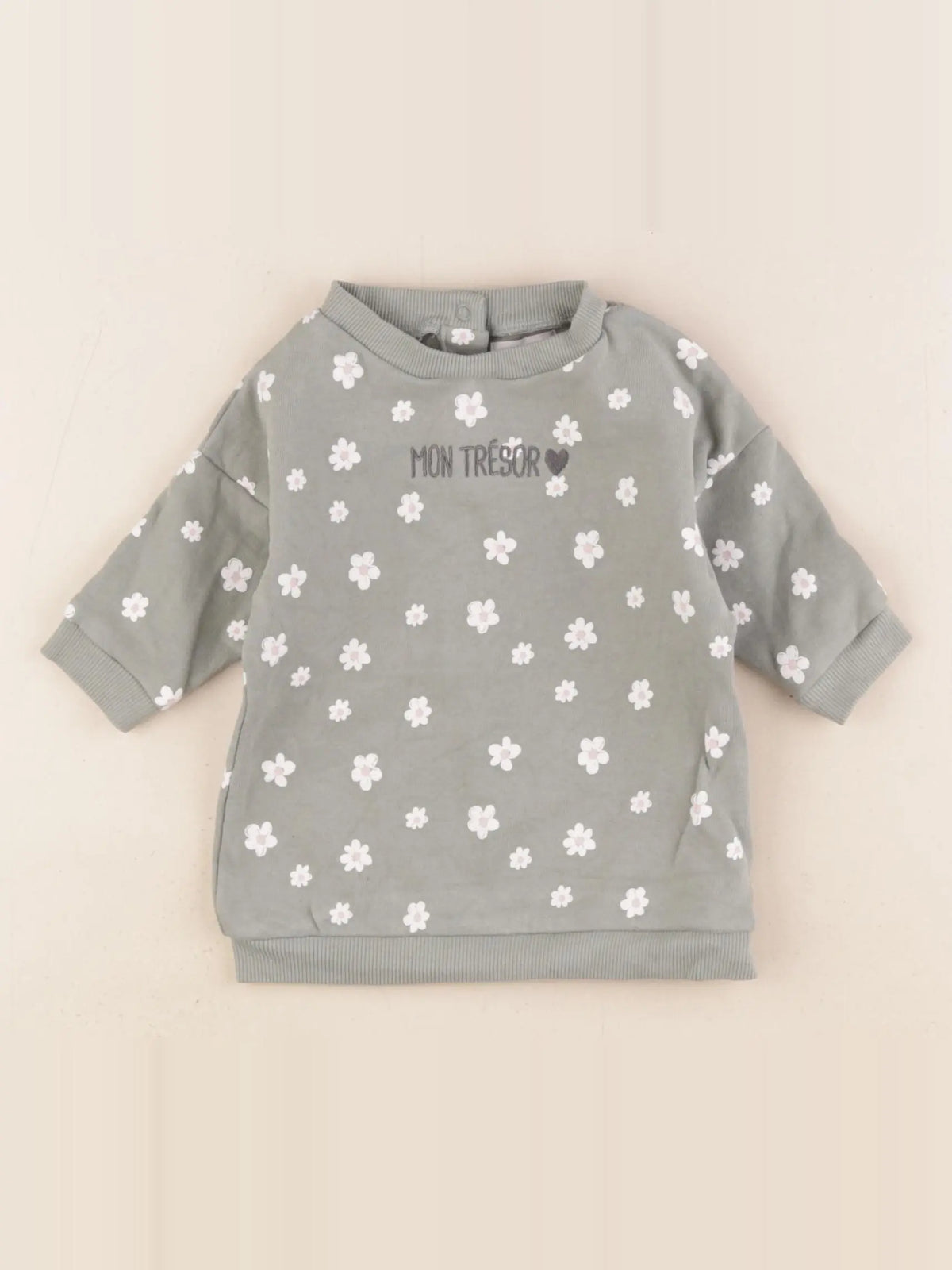 Vertbaudet - robe vert - 3 mois