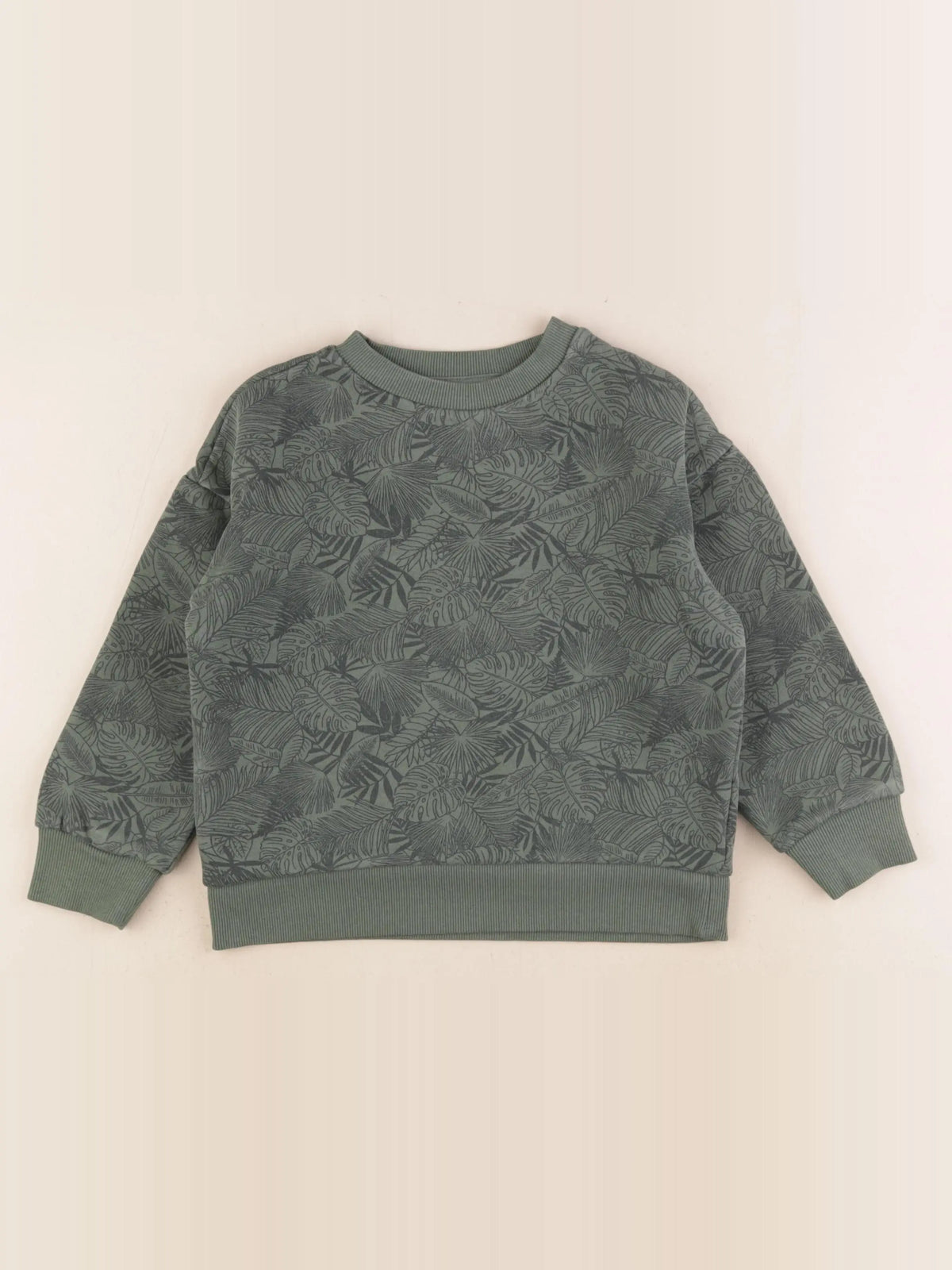Vertbaudet - sweat vert - 6 ans