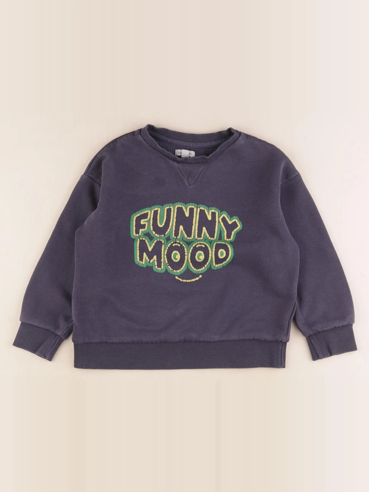 Vertbaudet - sweat bleu - 8 ans