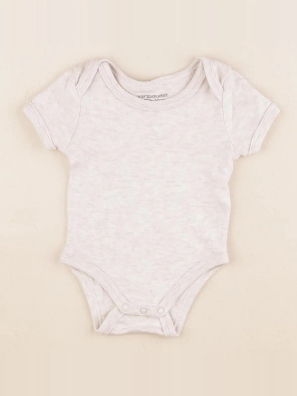 Vertbaudet - body beige - 1 mois