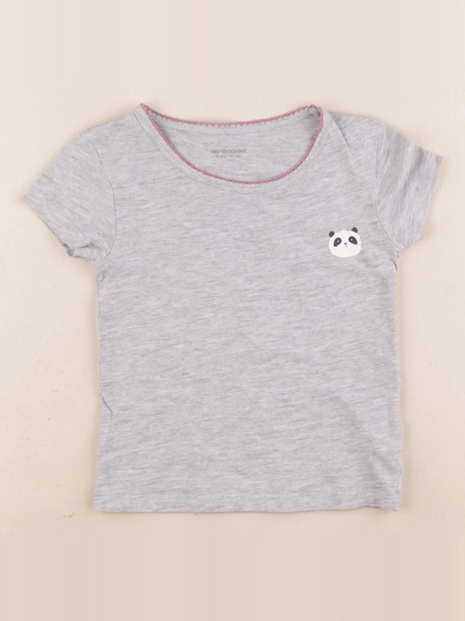 Vertbaudet - maillot de corps gris - 3 ans