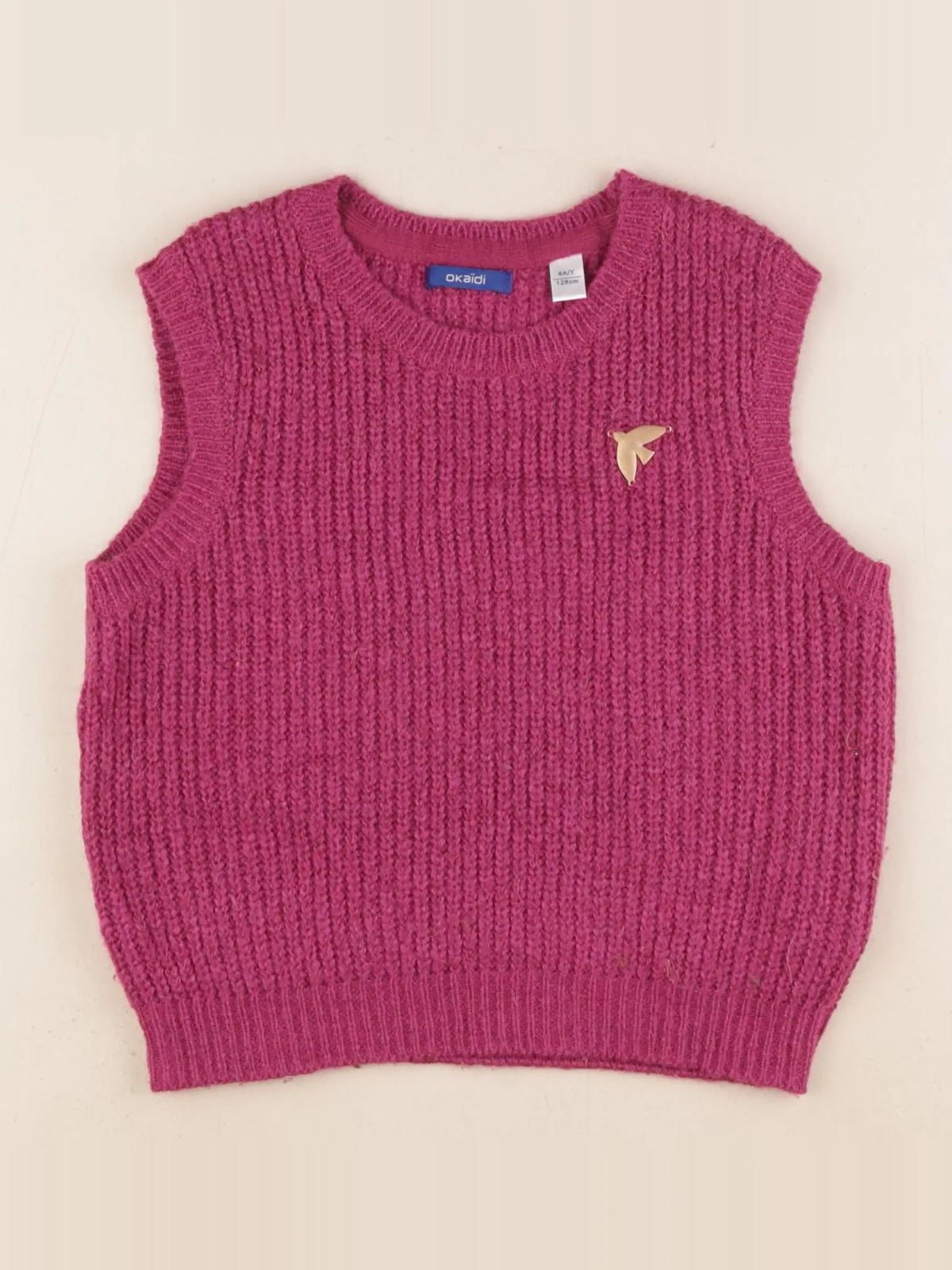 Okaidi - pull rose - 8 ans