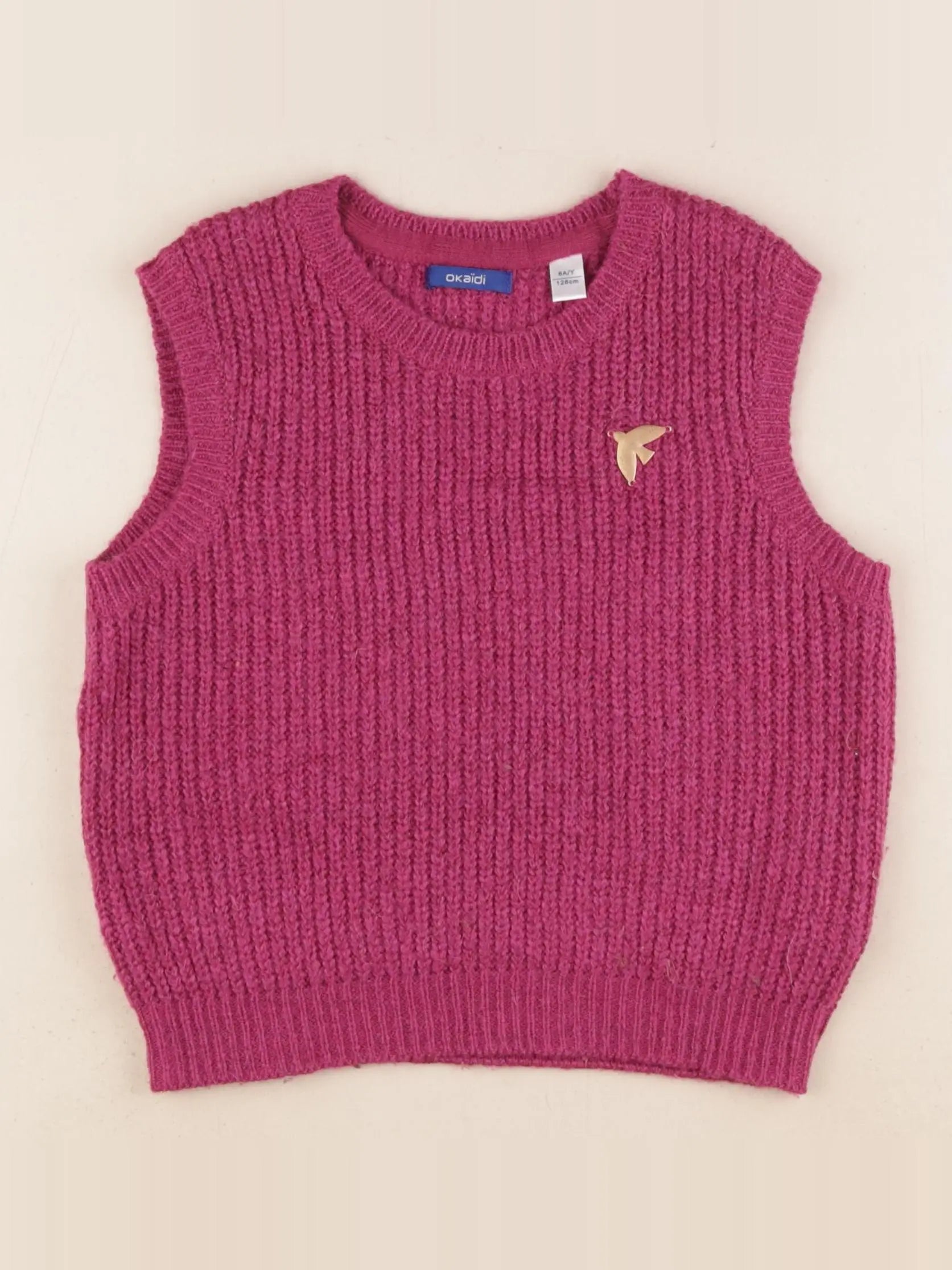 Okaidi - pull rose - 8 ans