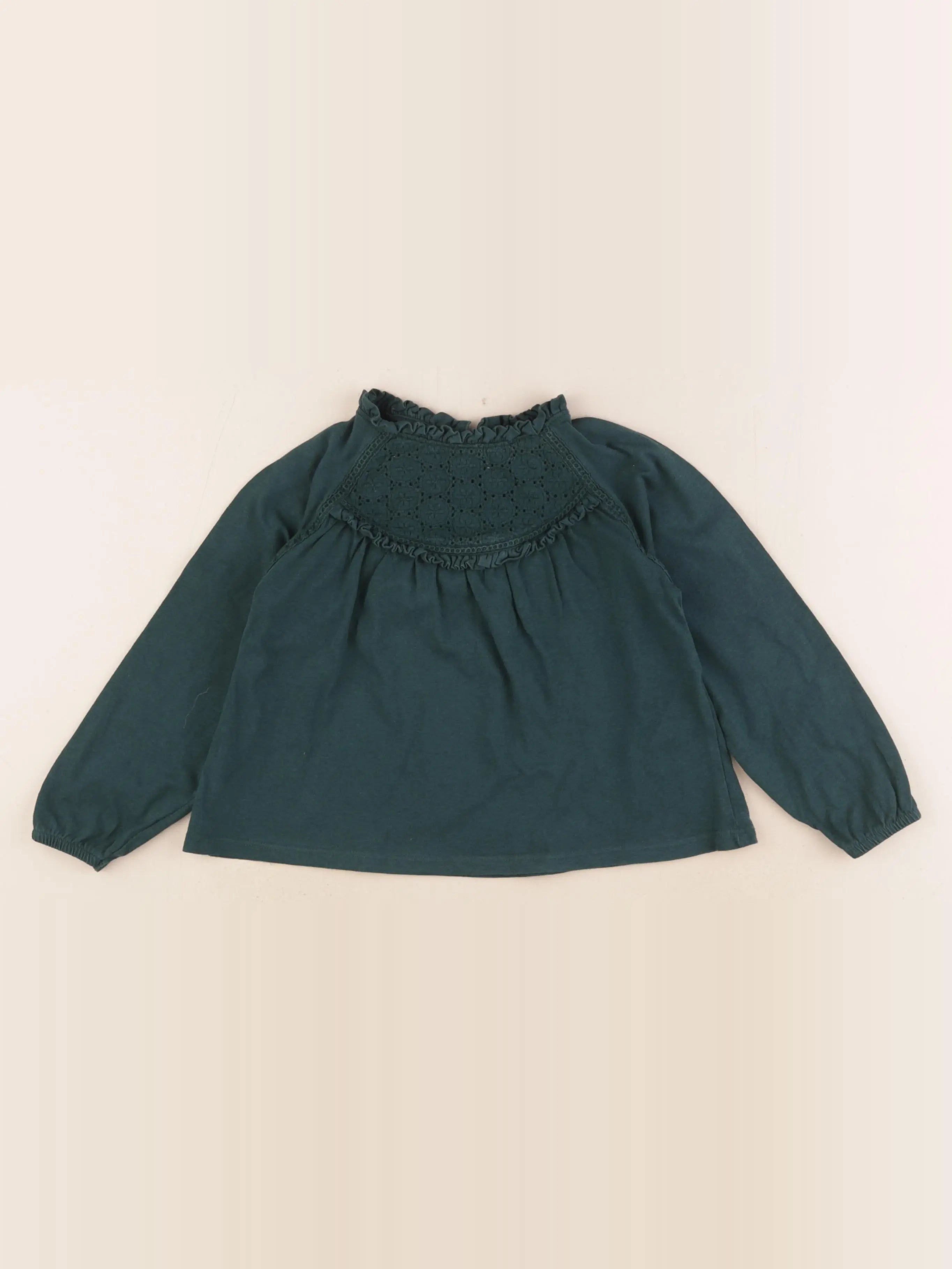 Vertbaudet - tee-shirt vert - 4 ans